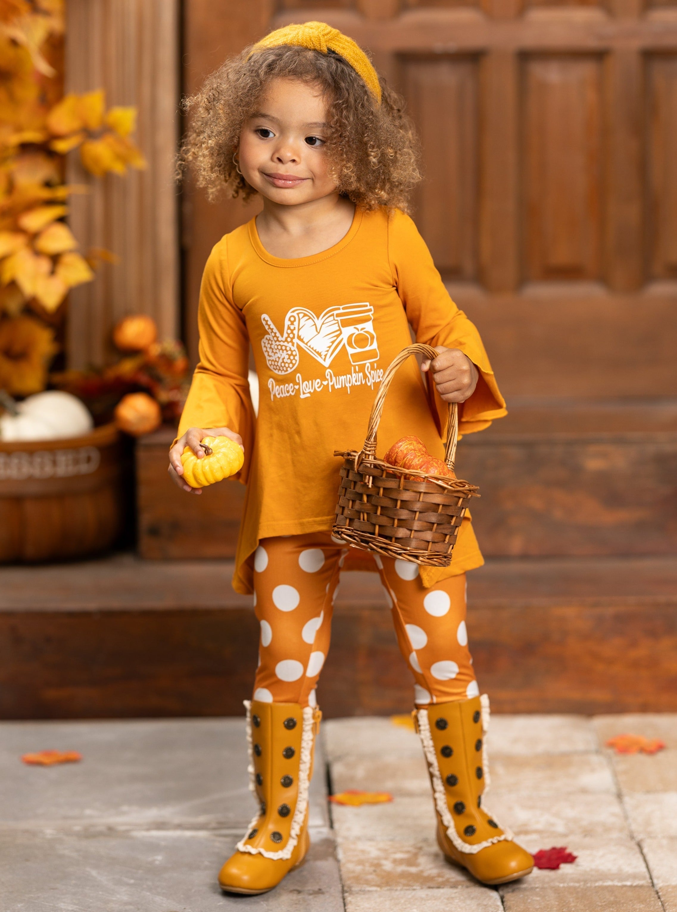 Peace, Love, Pumpkin Spice Legging Set