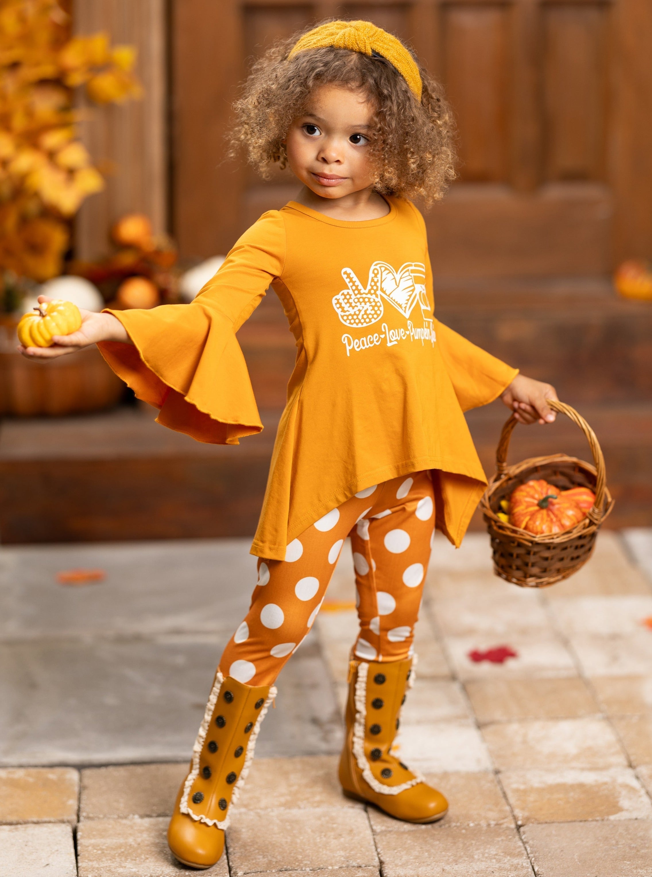 Peace, Love, Pumpkin Spice Legging Set