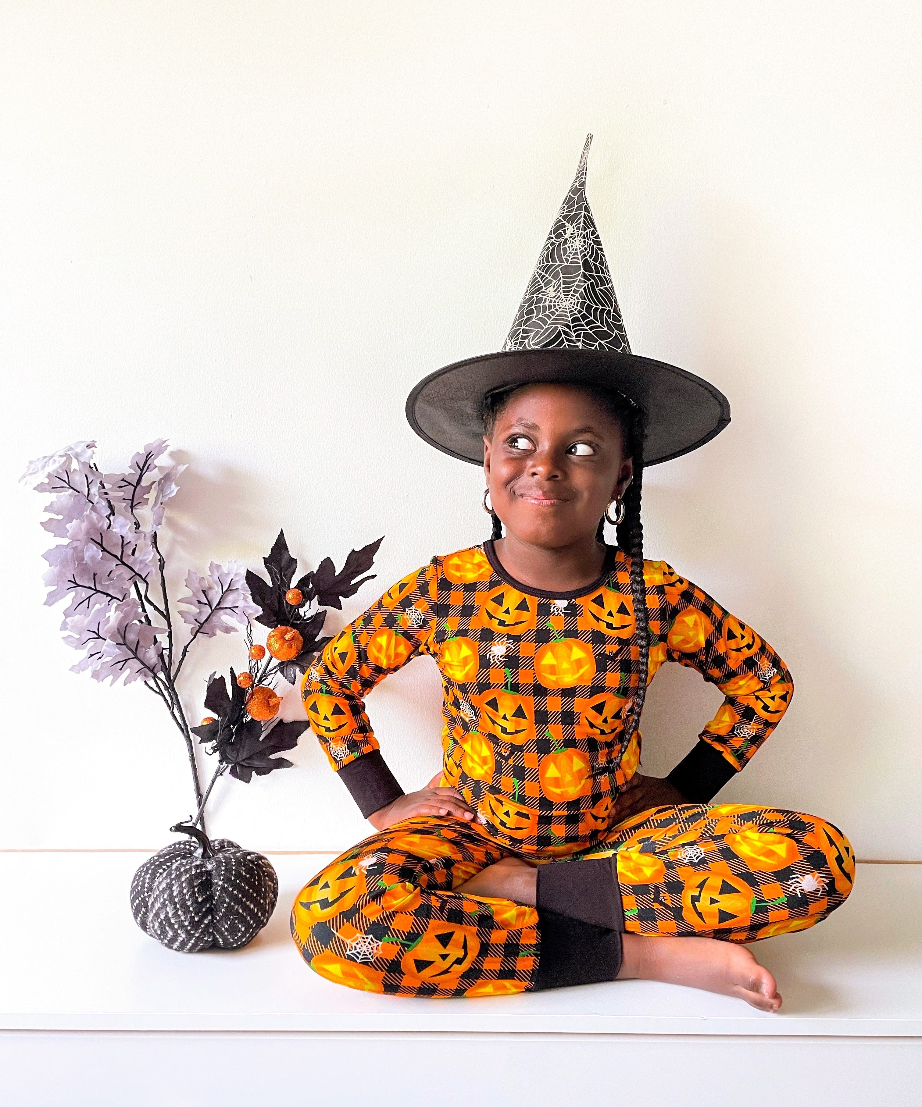 Halloween Jack-o'-lantern Halloween Bamboo Toddler Pajama Set