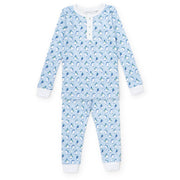 Jack Boys' Pajama Pant Set Penguin Party Blue