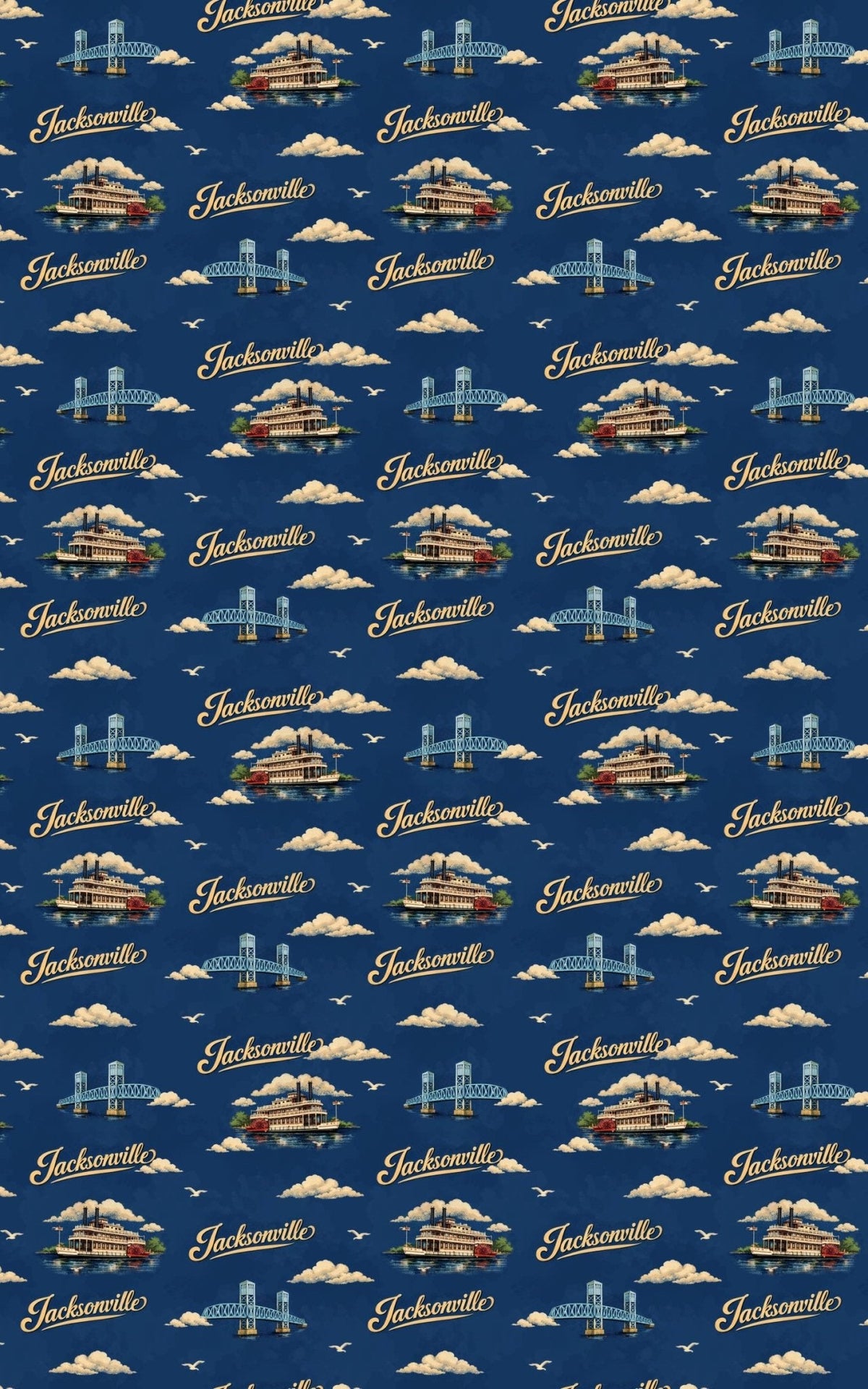 Jacksonville Riverside Memories Wrapping Paper