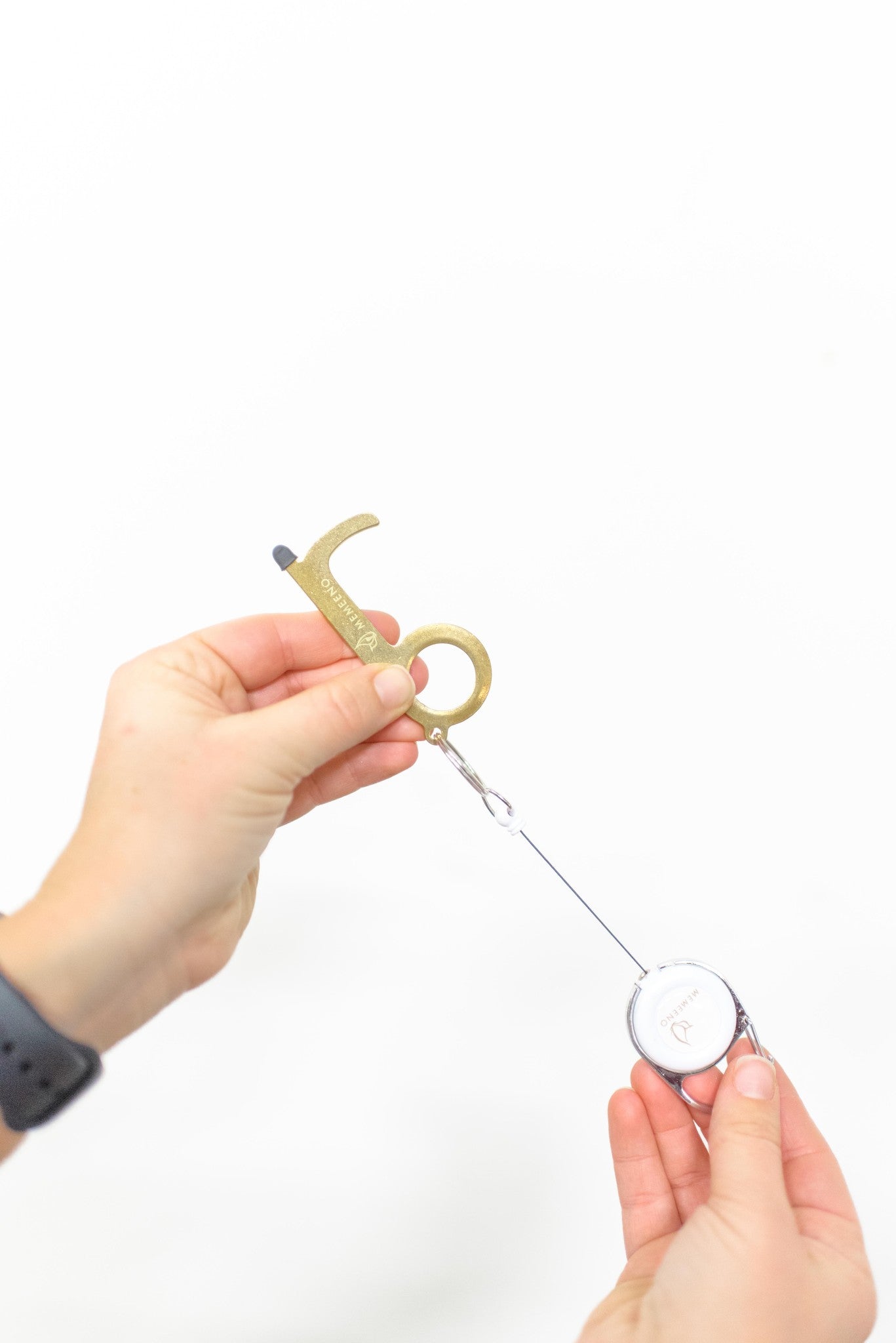 Touchless Keychain Door Opener + Carabiner