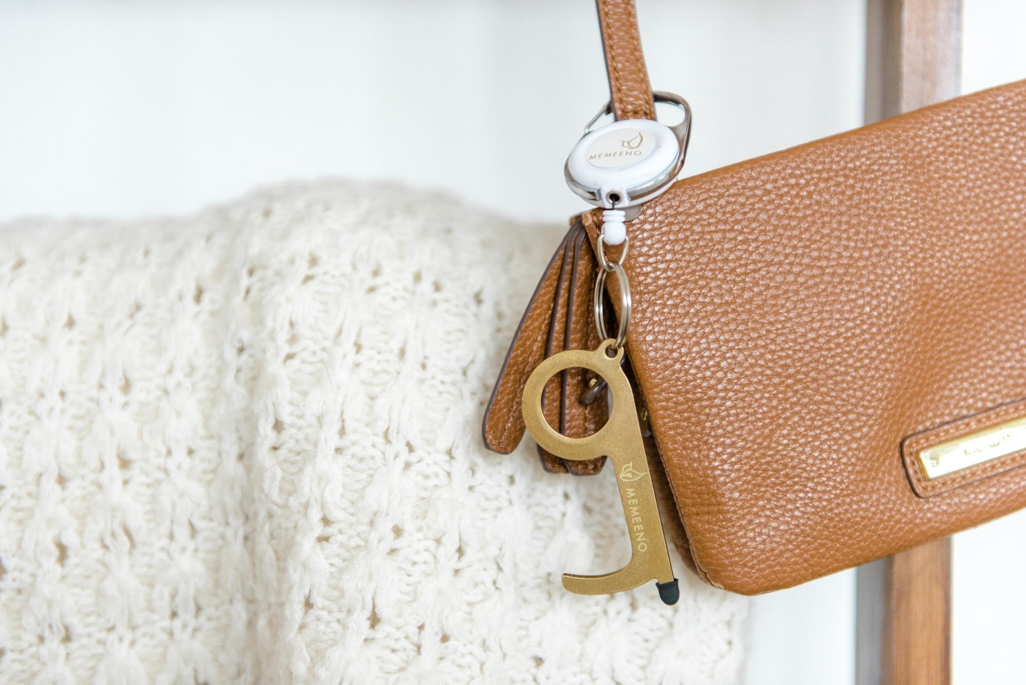 Touchless Keychain Door Opener + Carabiner