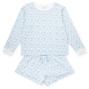 Janann Women's Sweatshirt Short Set Snowcapped Mountains