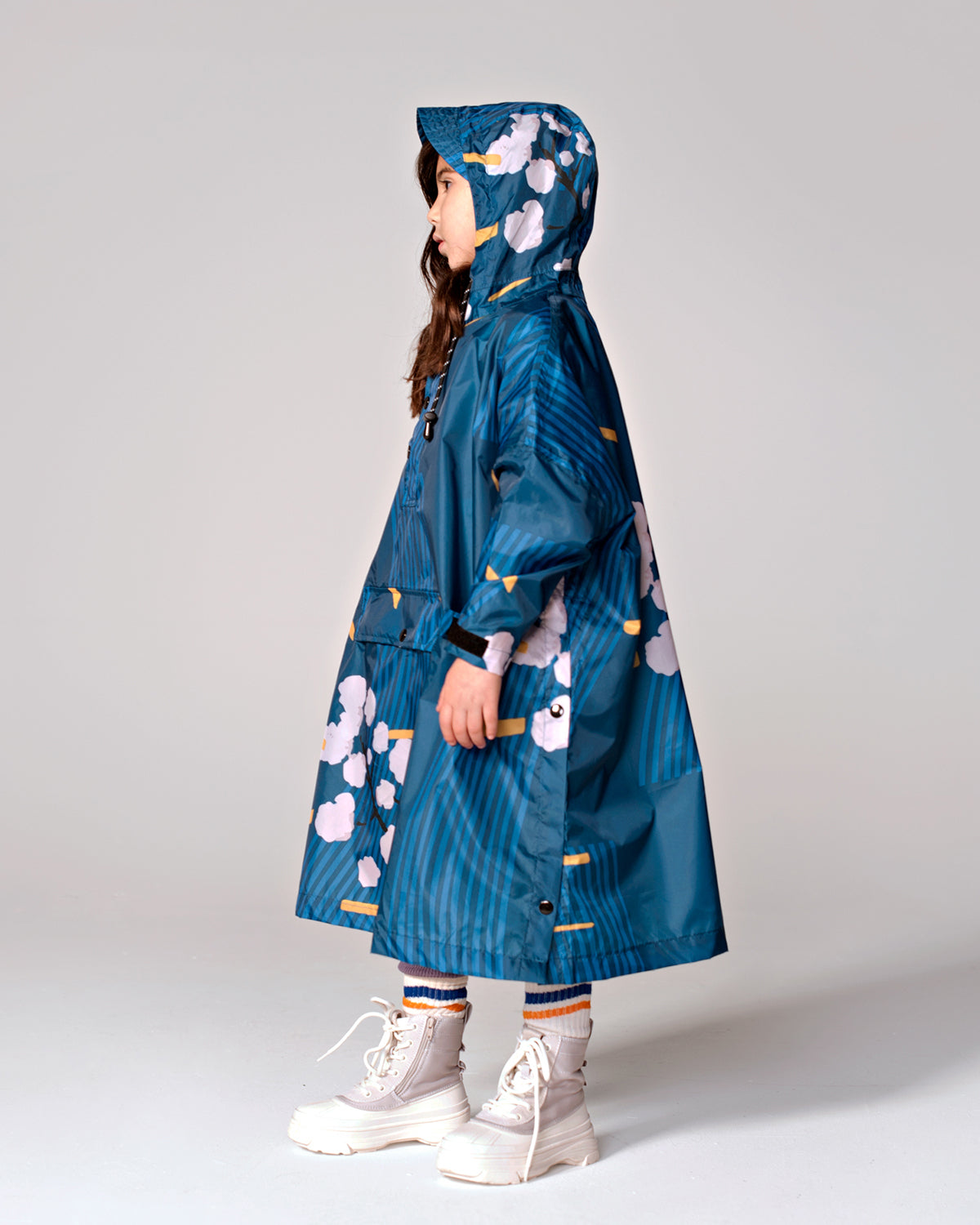 Kids Rain Poncho Japanese Blossom
