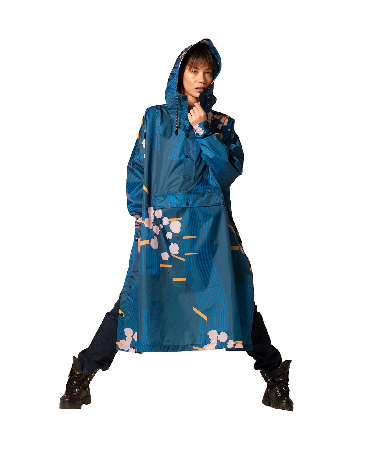 Rain Poncho Floral