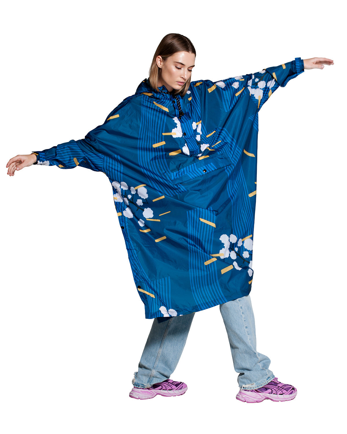 Rain Poncho Floral