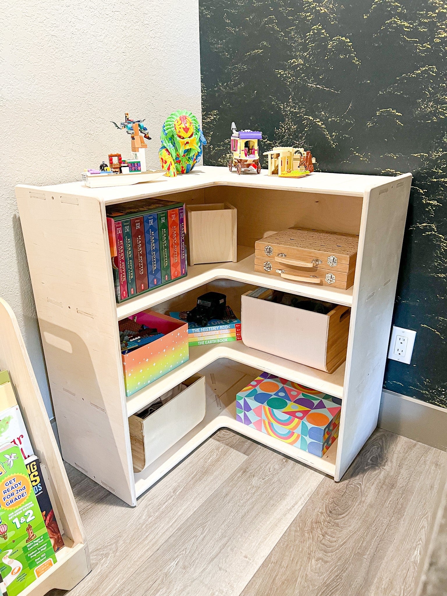 Jared- Corner Toy Shelf