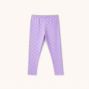 Nylon Leggings In Purple Carousel