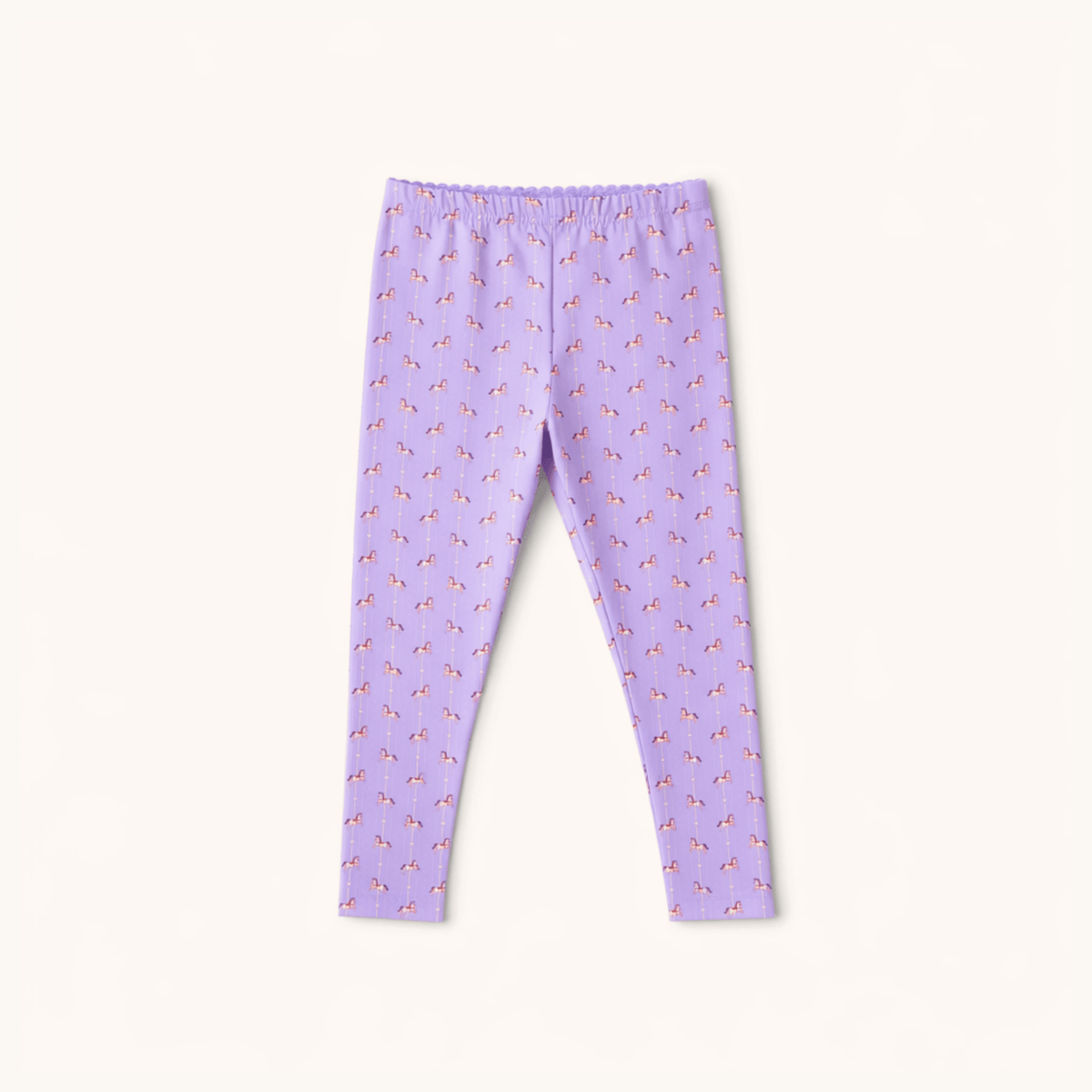 Nylon Leggings In Purple Carousel