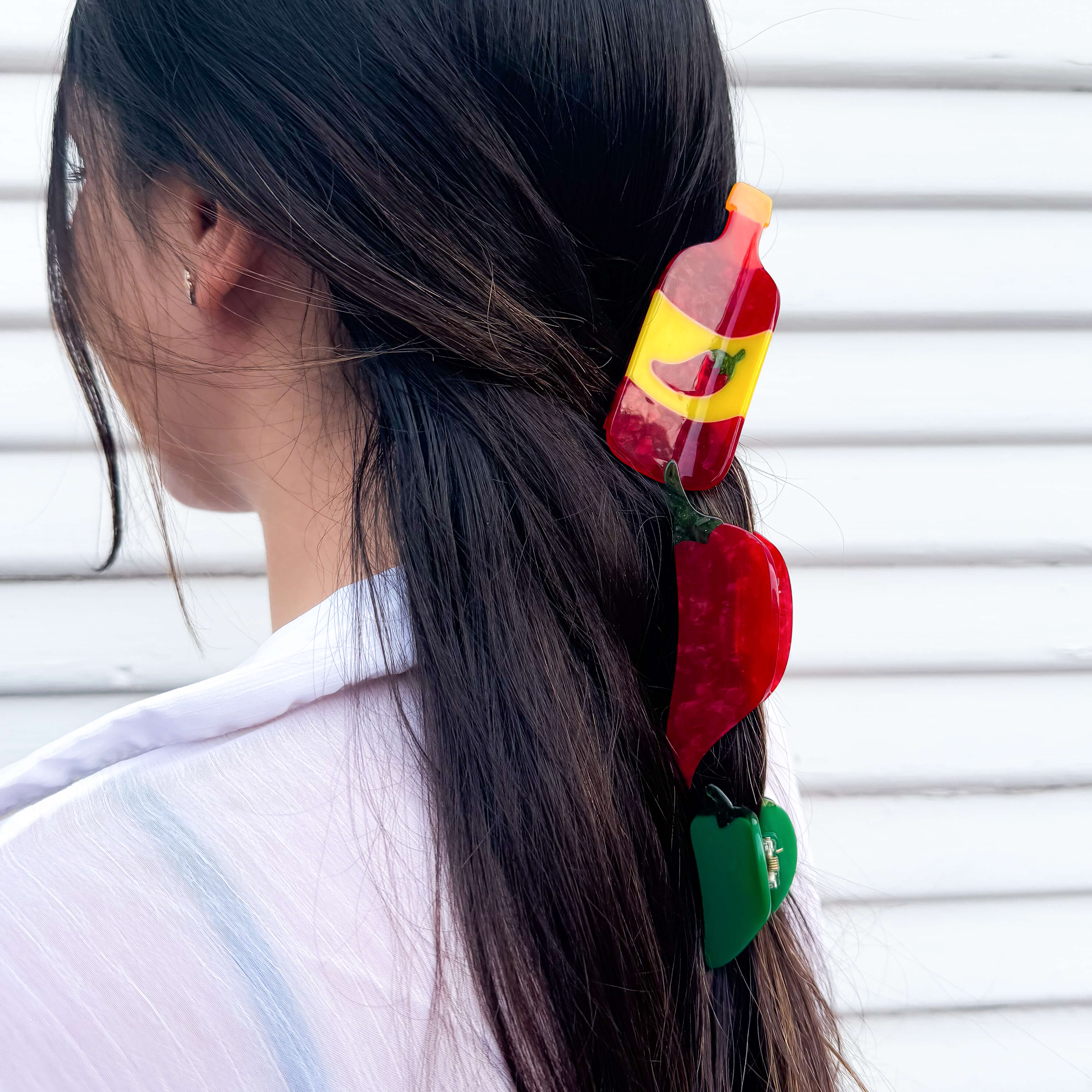 Large Chili Pepper Hair Claw Clip