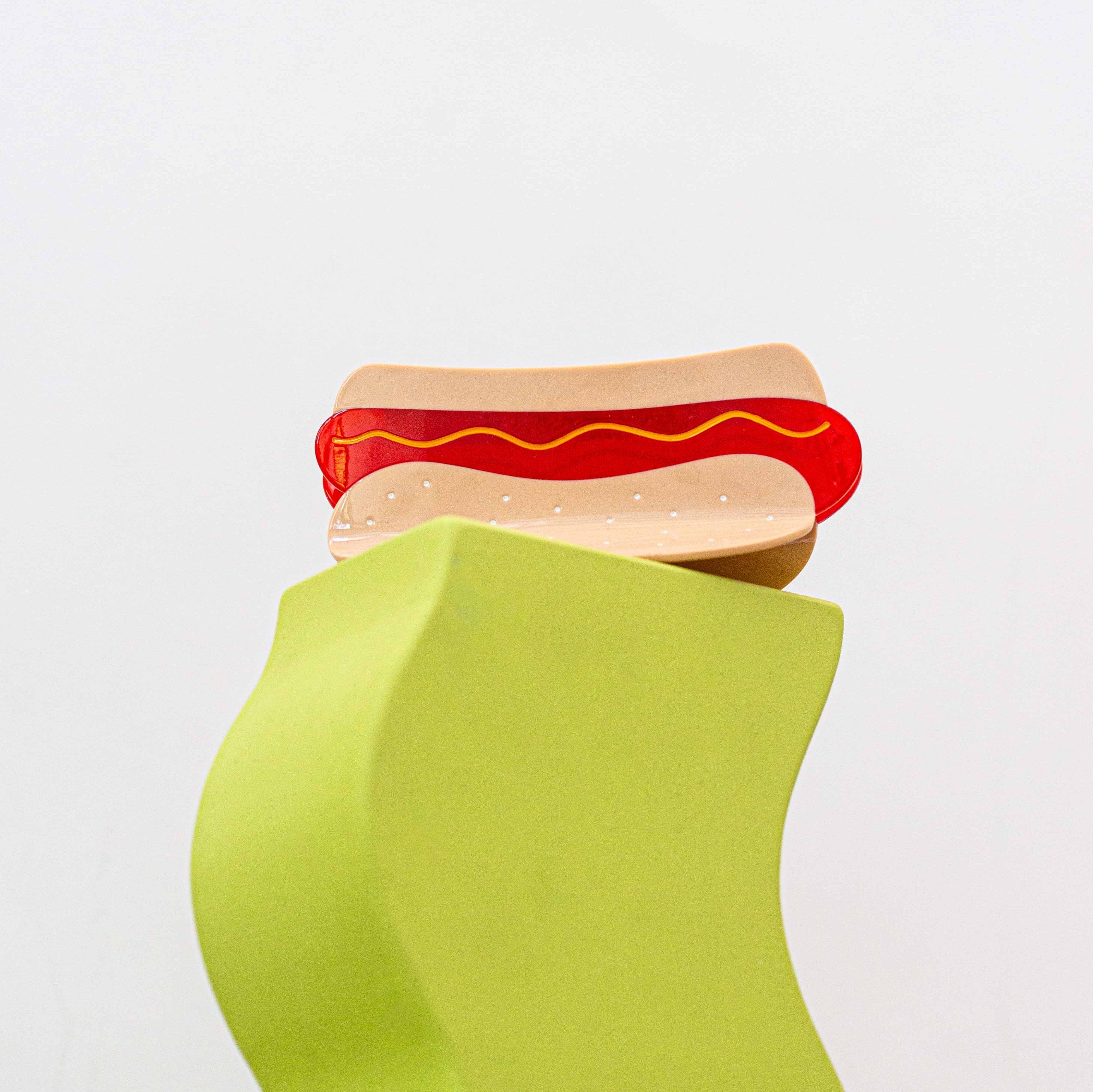 Xl Hot Dog Hair Claw Clip