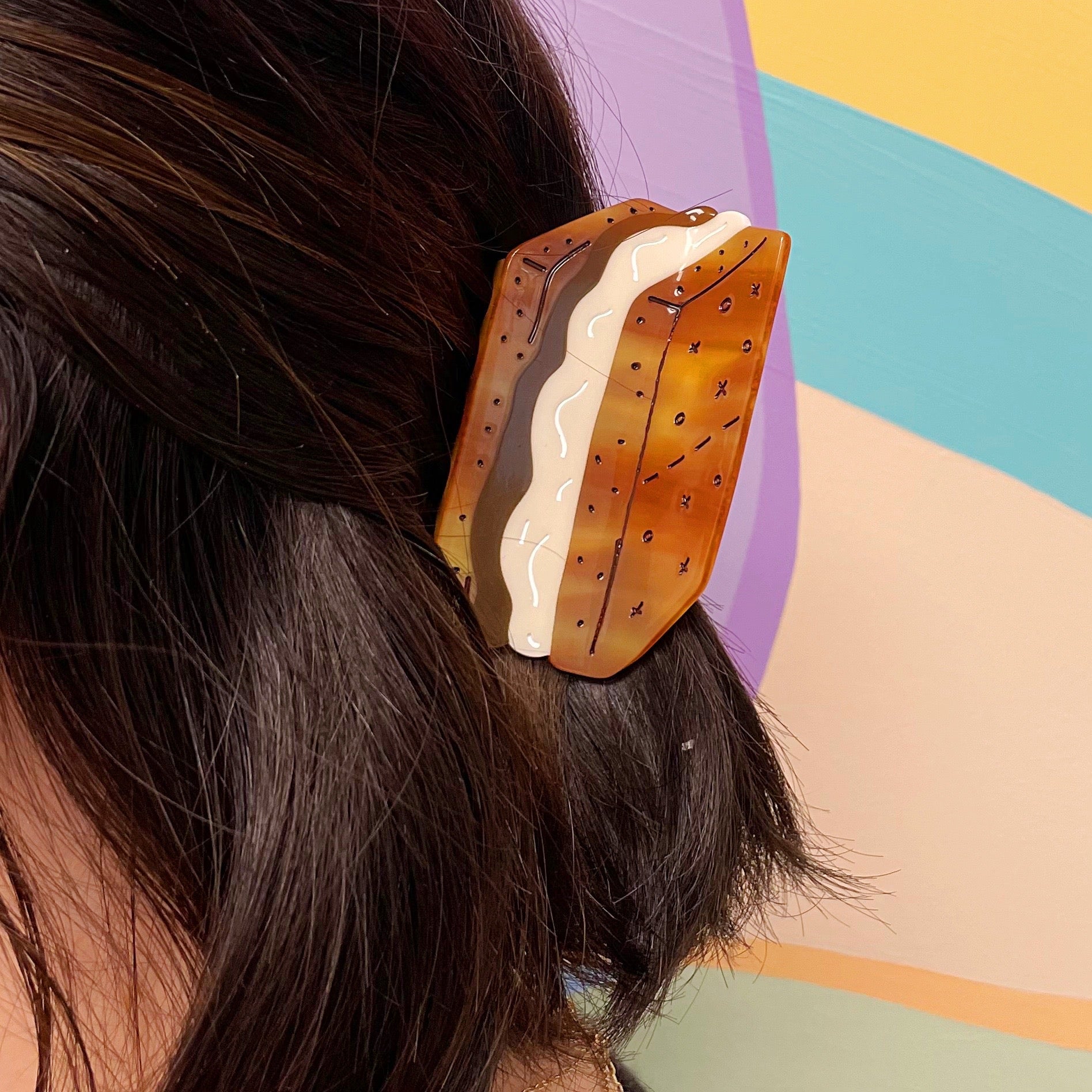 Midi S'mores Hair Claw Clip