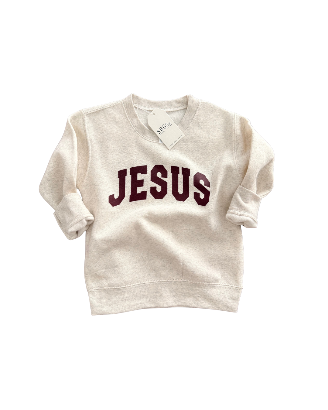 Jesus Varsity Crew Kids Sweatshirt