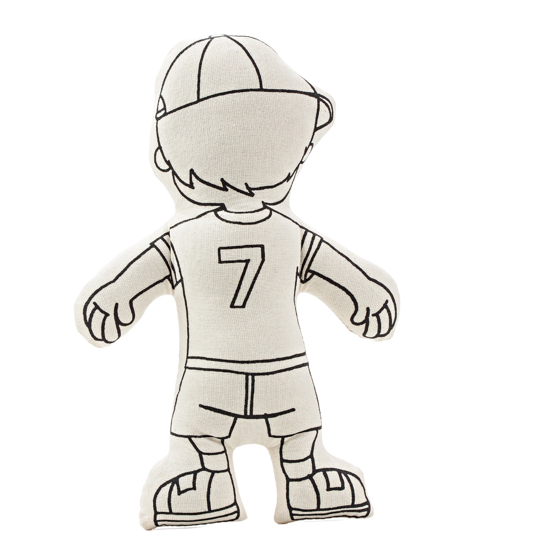 Kiboo Kids: Boy With Cap - Colorable And Washable Doll For Creative Play