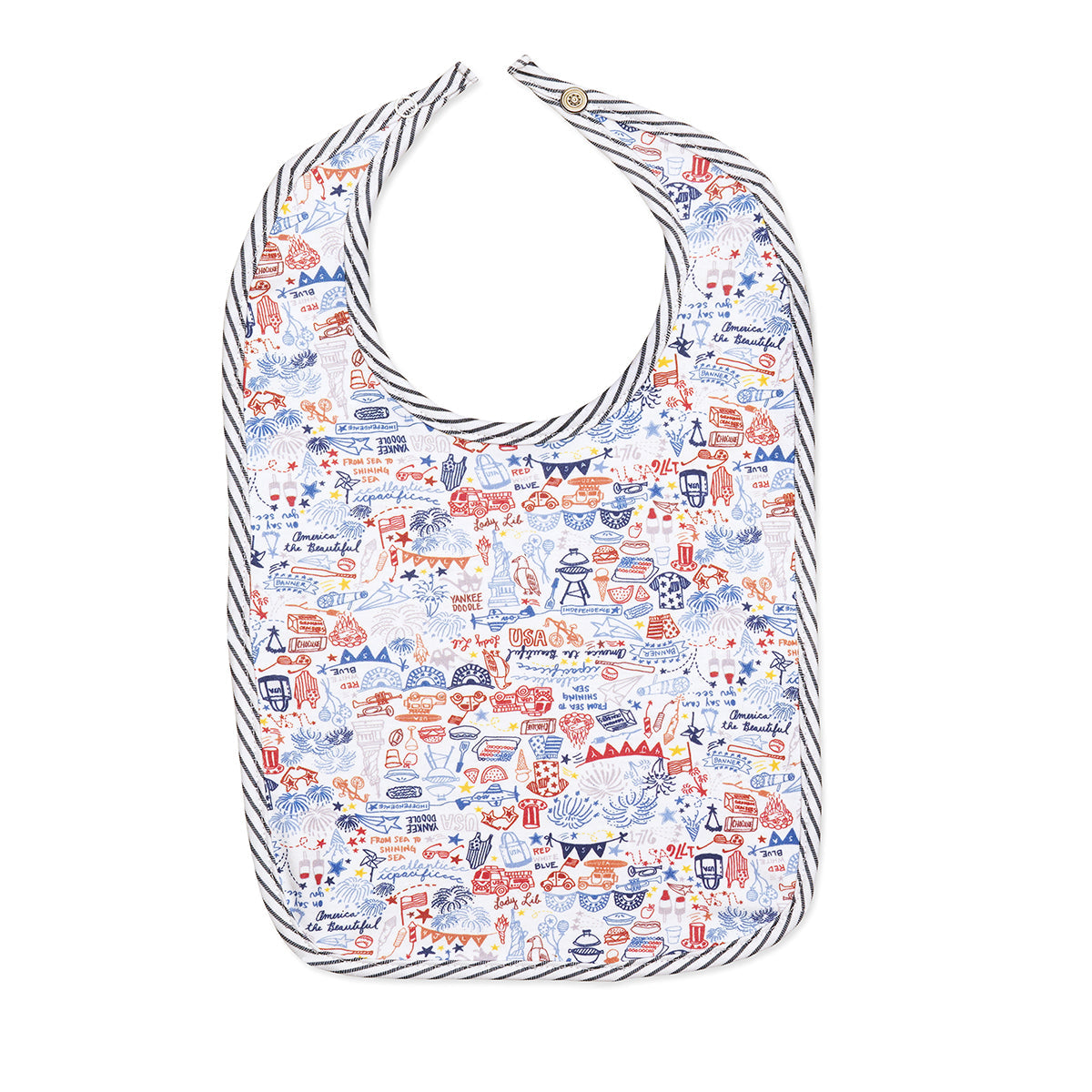 Usa Baby Bib - USA - Fireworks Multi