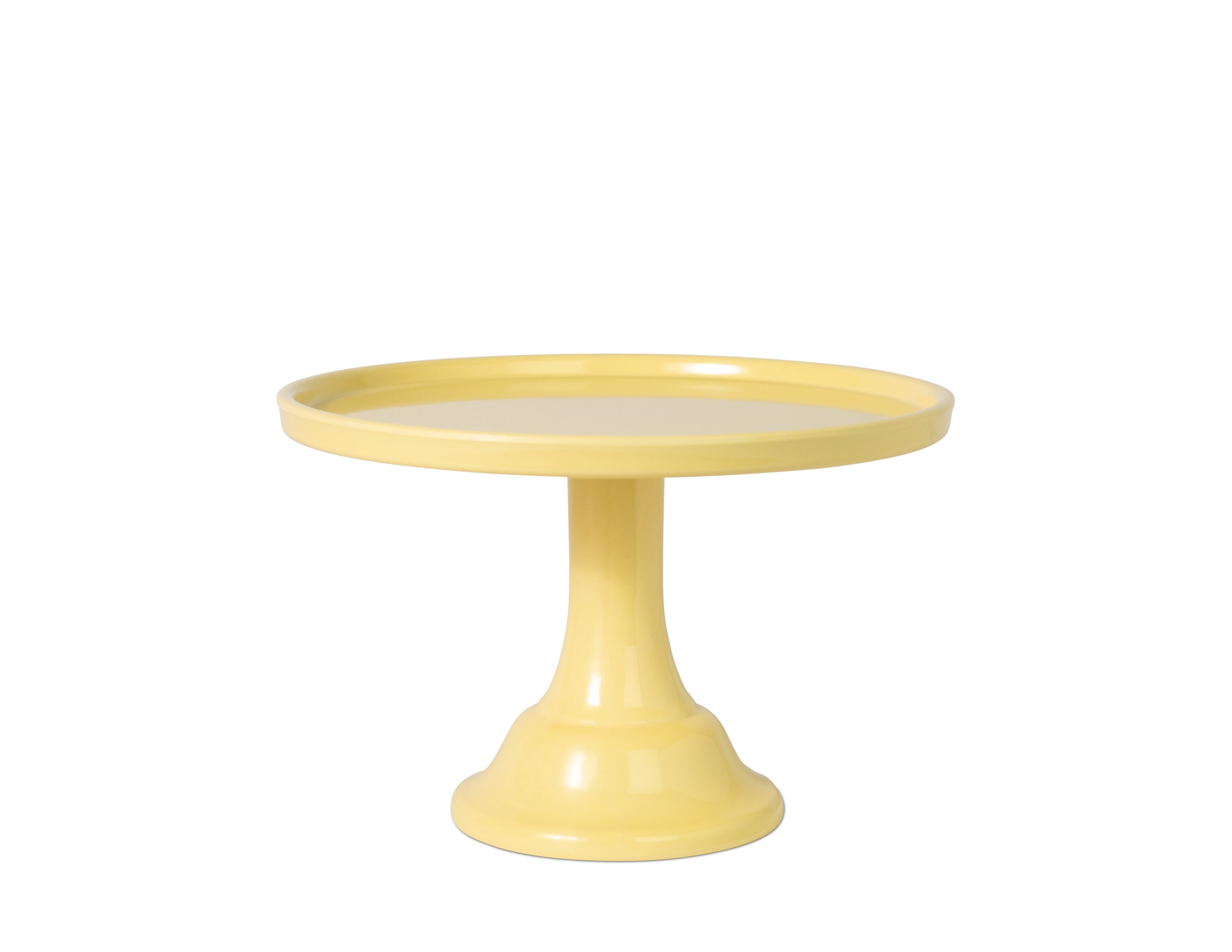 Daisy Yellow Melamine Cake Stand-small