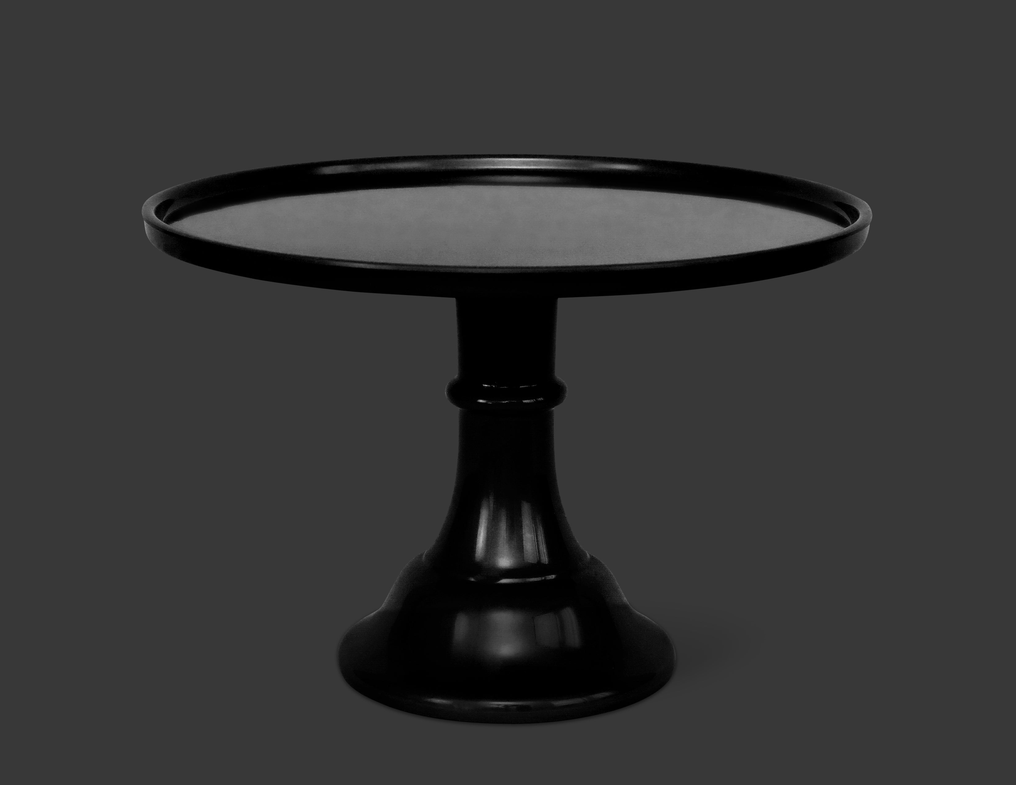 Ink Black Melamine Cake Stand- Large