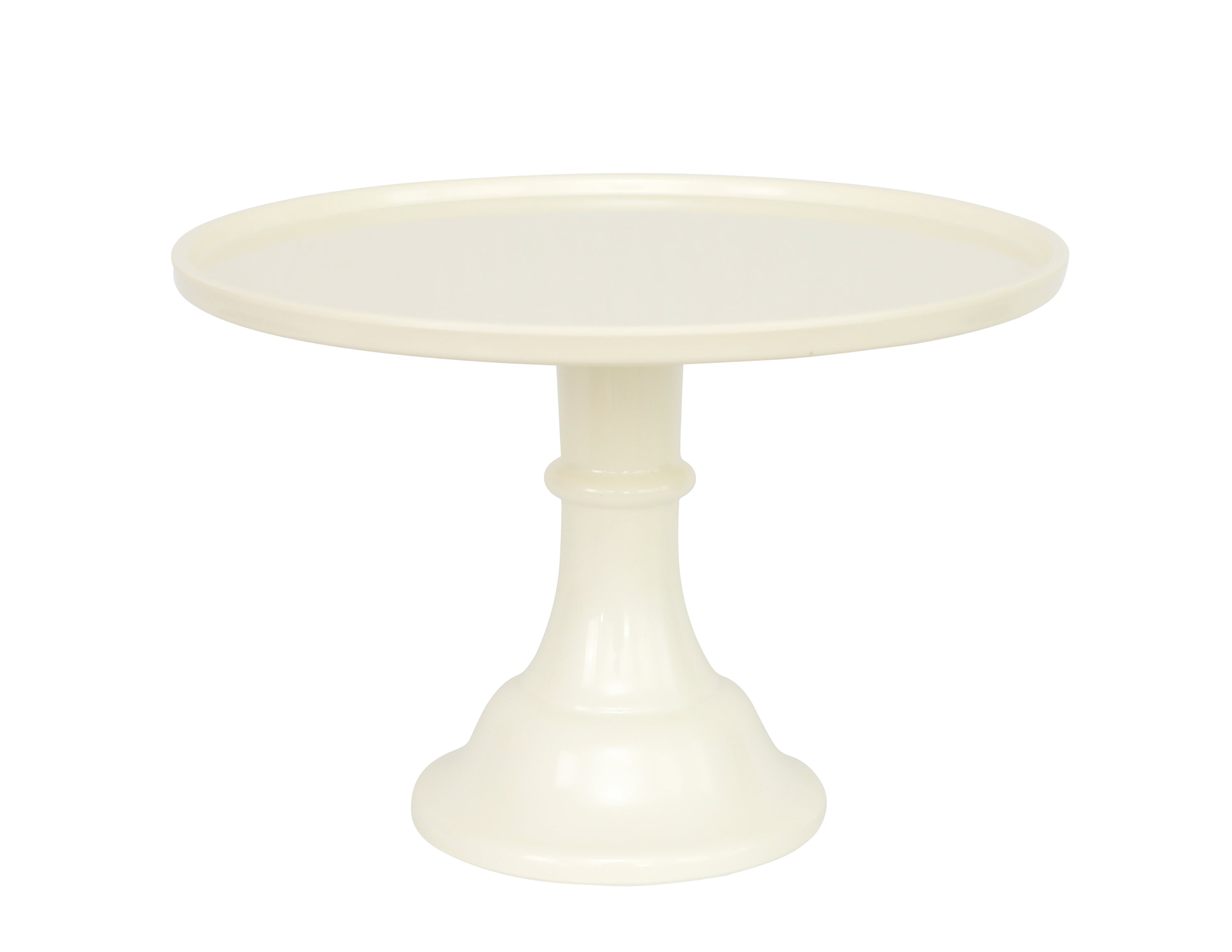 Linen White Melamine Cake Stand- Large