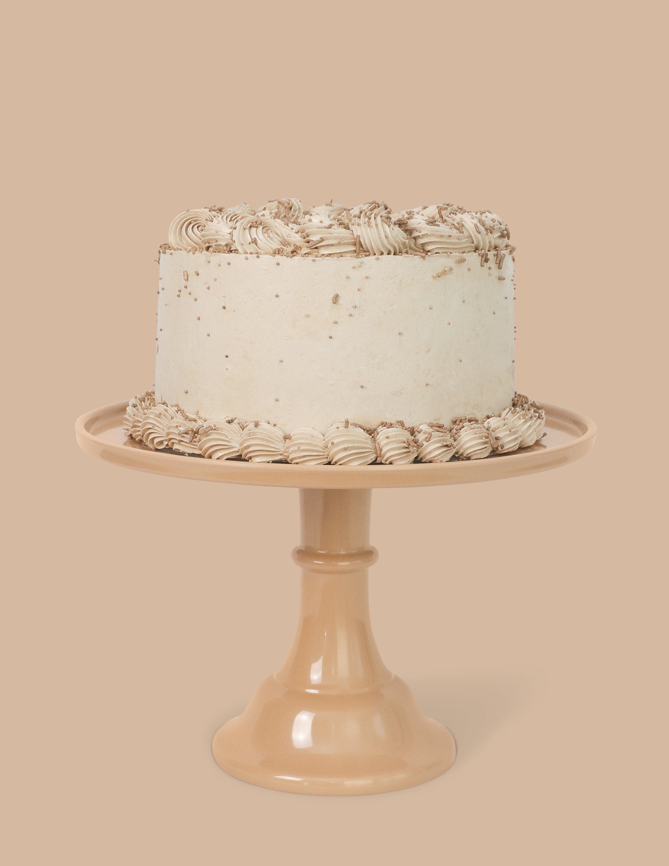 Latte Brown Melamine Cake Stand- Large