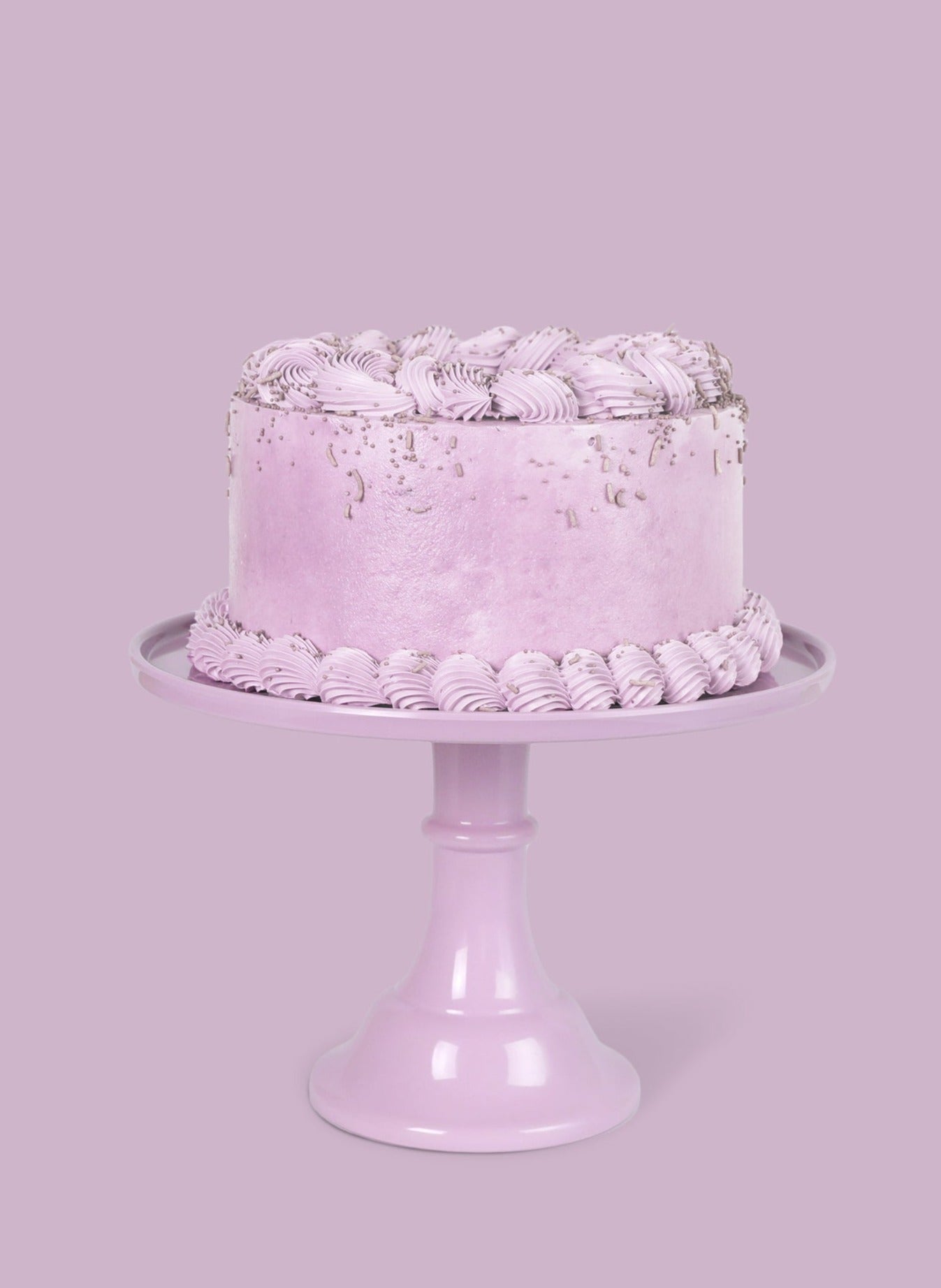 Lilac Purple Melamine Cake Stand- Large