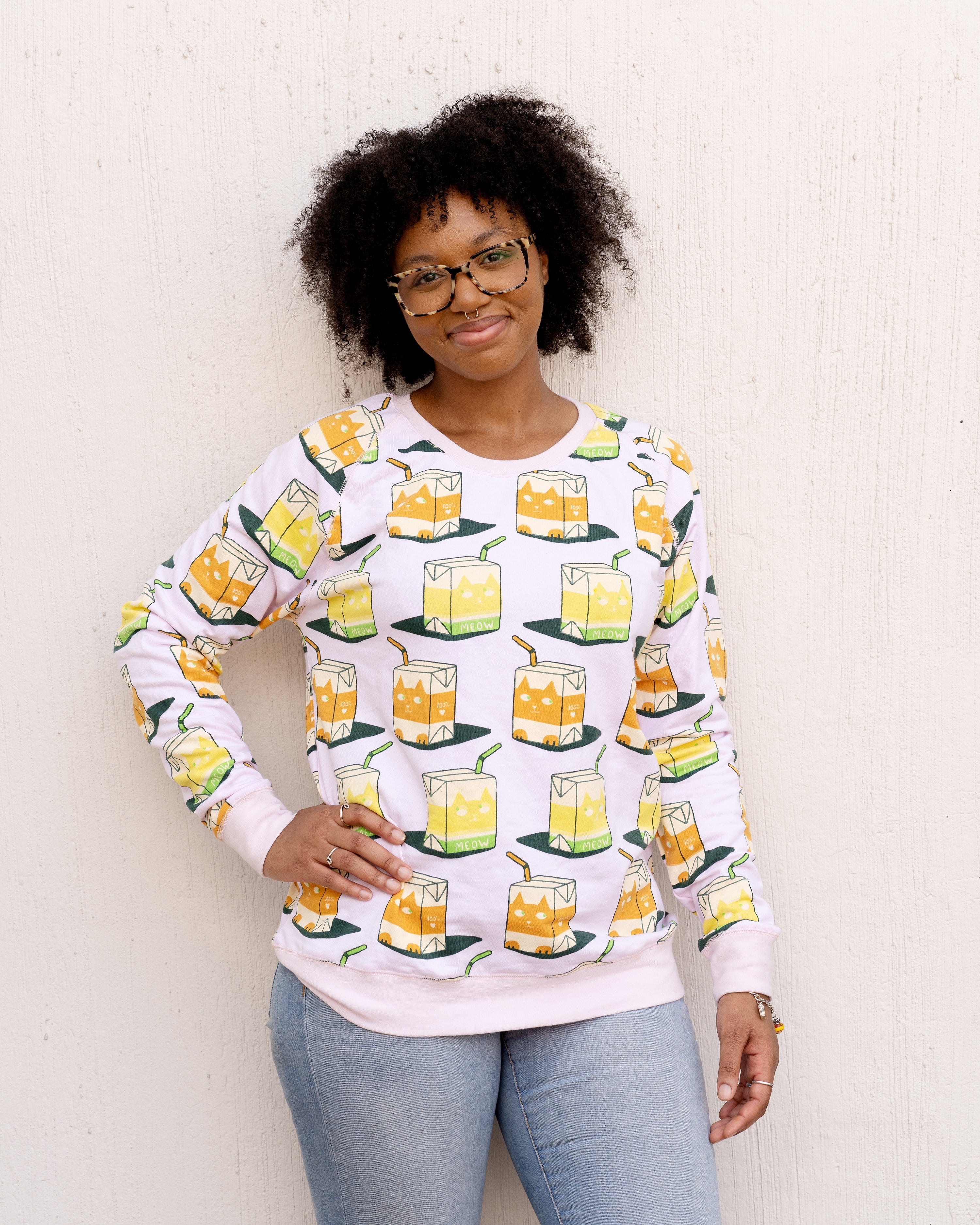 Sale Adult Juice Cat Sweatshirt
