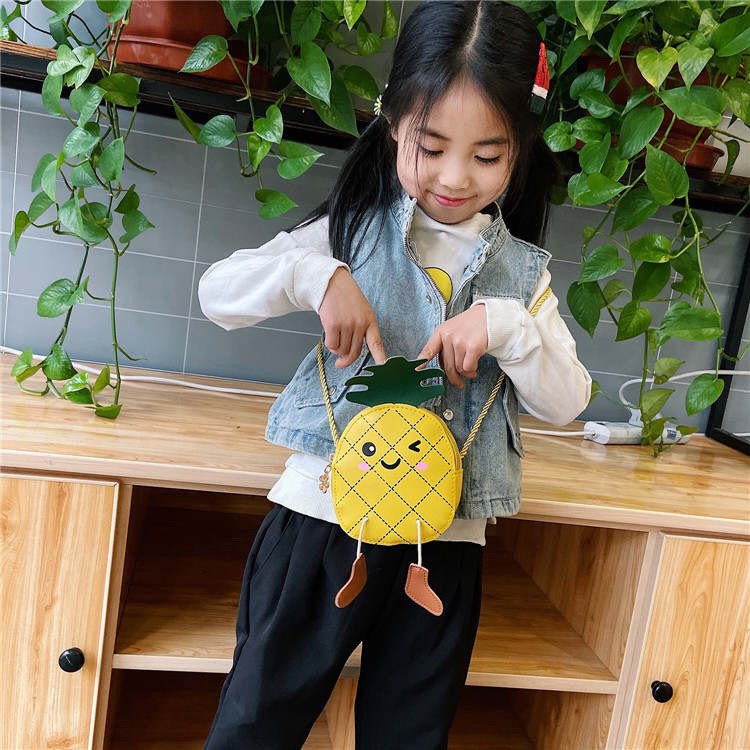 Kids’ Crossbody Bag, Best Gift For Kids | Handbag For Girls | Pineapple