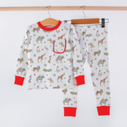 Jungle All The Way Organic Cotton Kids Christmas Pajamas