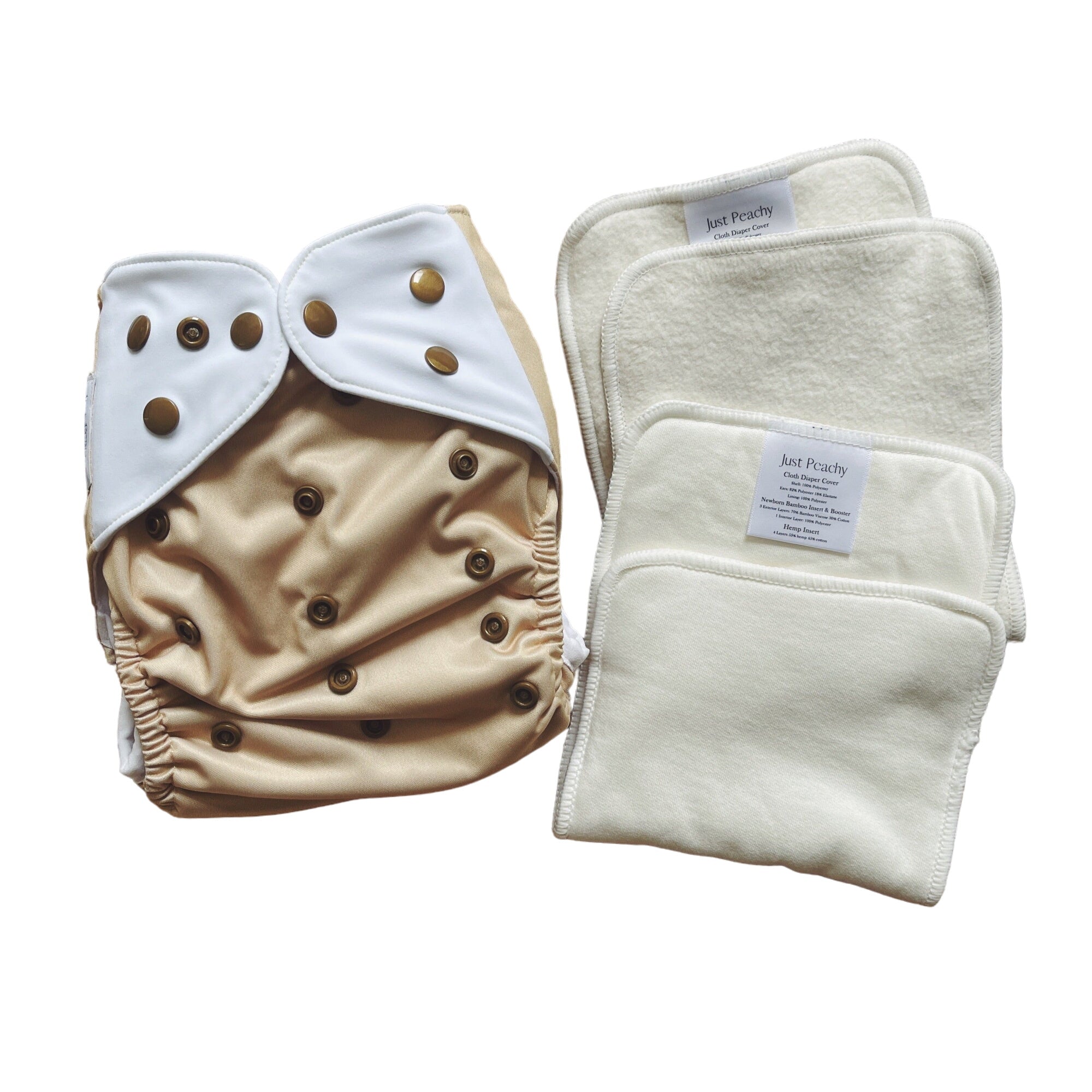 Cloth Diapers - Nature Collection - Single Diaper Set + Inserts