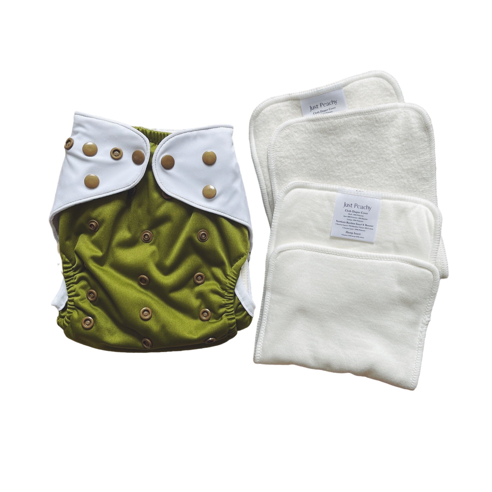 Cloth Diapers - Classic Collection - Single Diaper Set + Inserts