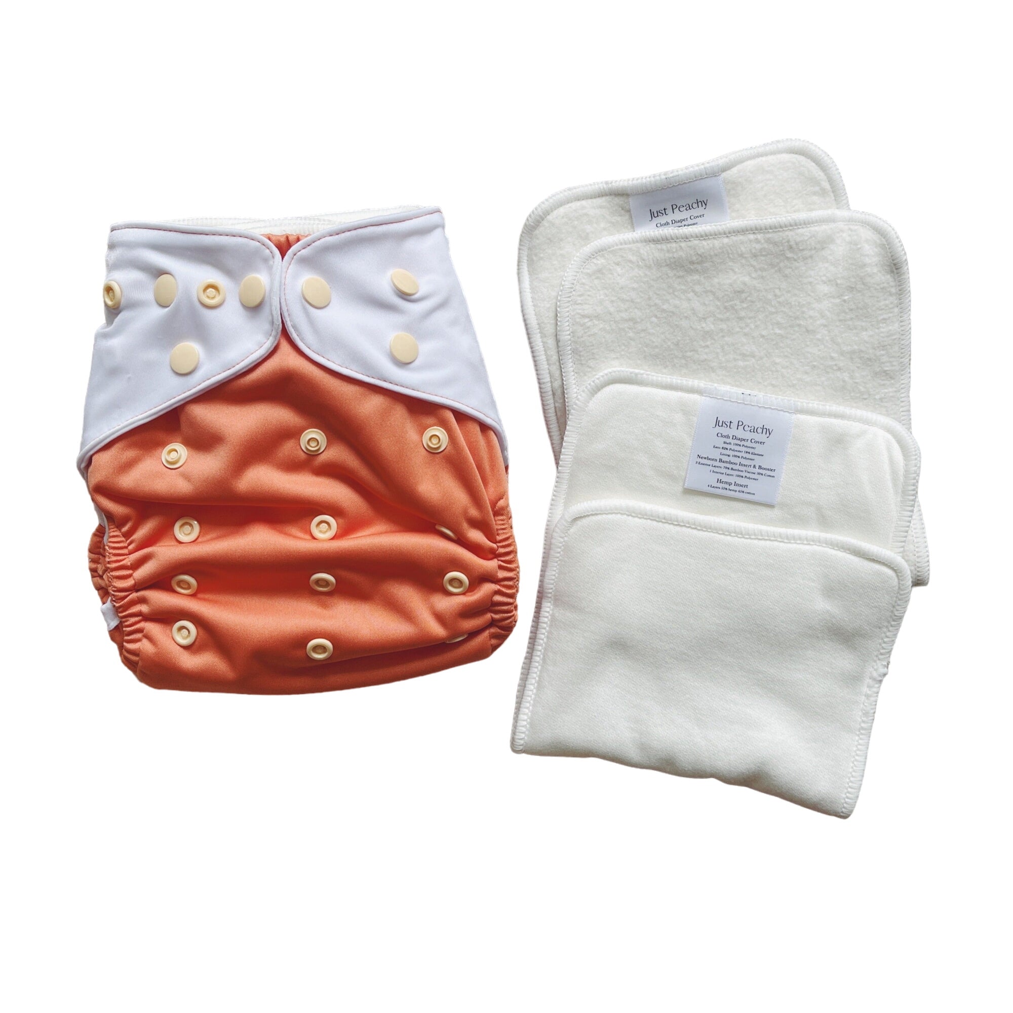 Cloth Diapers - Classic Collection - Single Diaper Set + Inserts