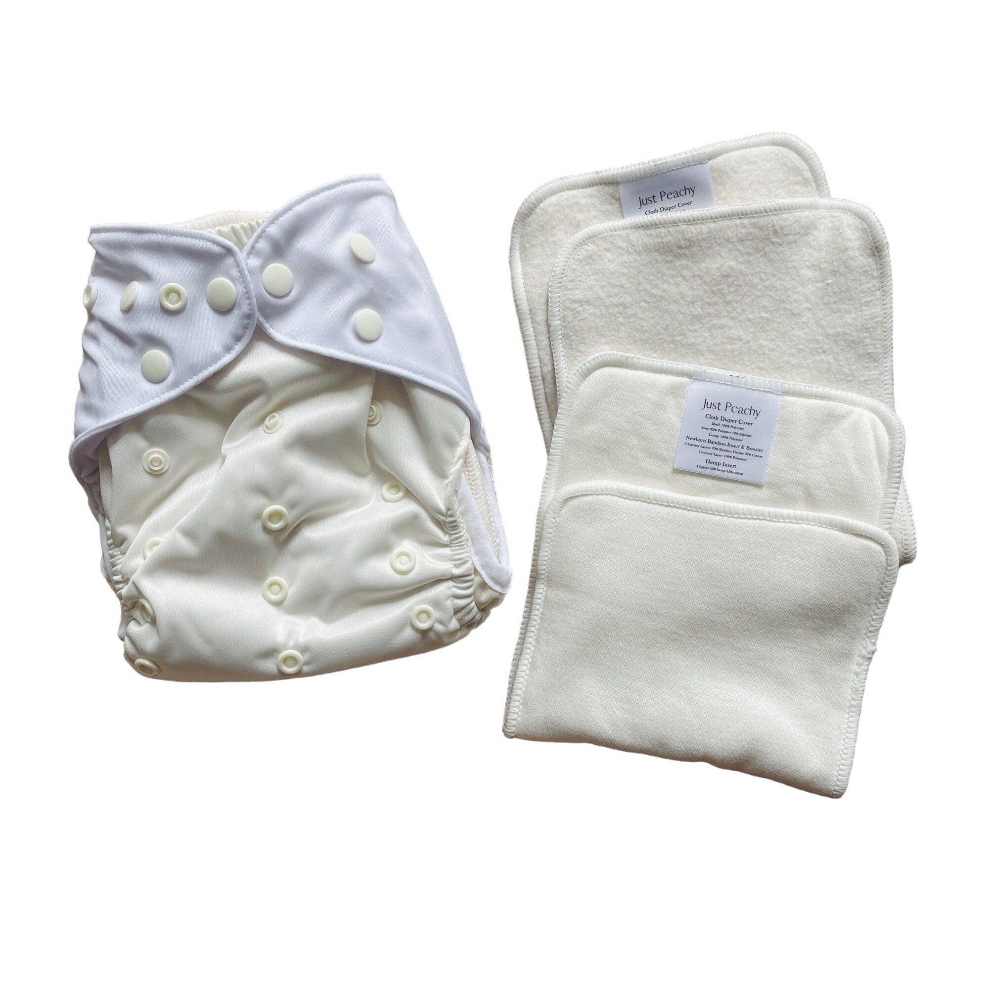 Cloth Diapers - Classic Collection - Single Diaper Set + Inserts