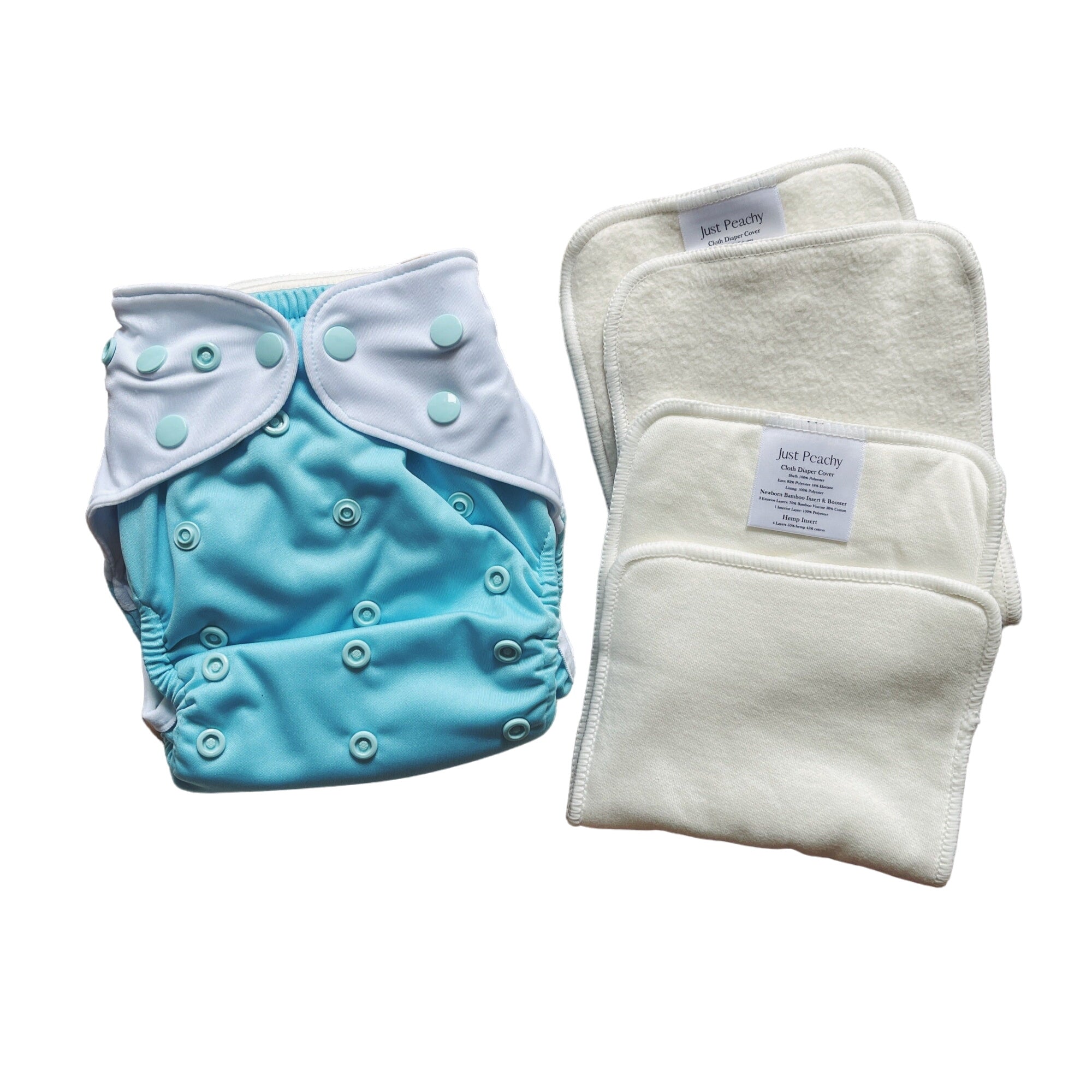 Cloth Diapers - Classic Collection - Single Diaper Set + Inserts