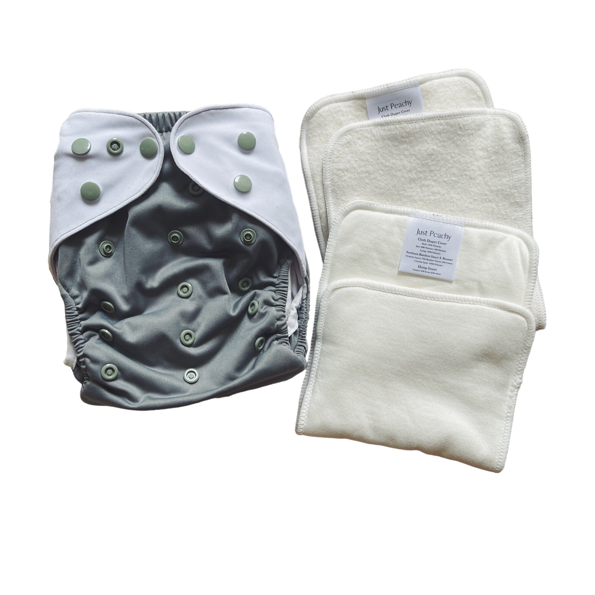 Cloth Diapers - Classic Collection - Single Diaper Set + Inserts