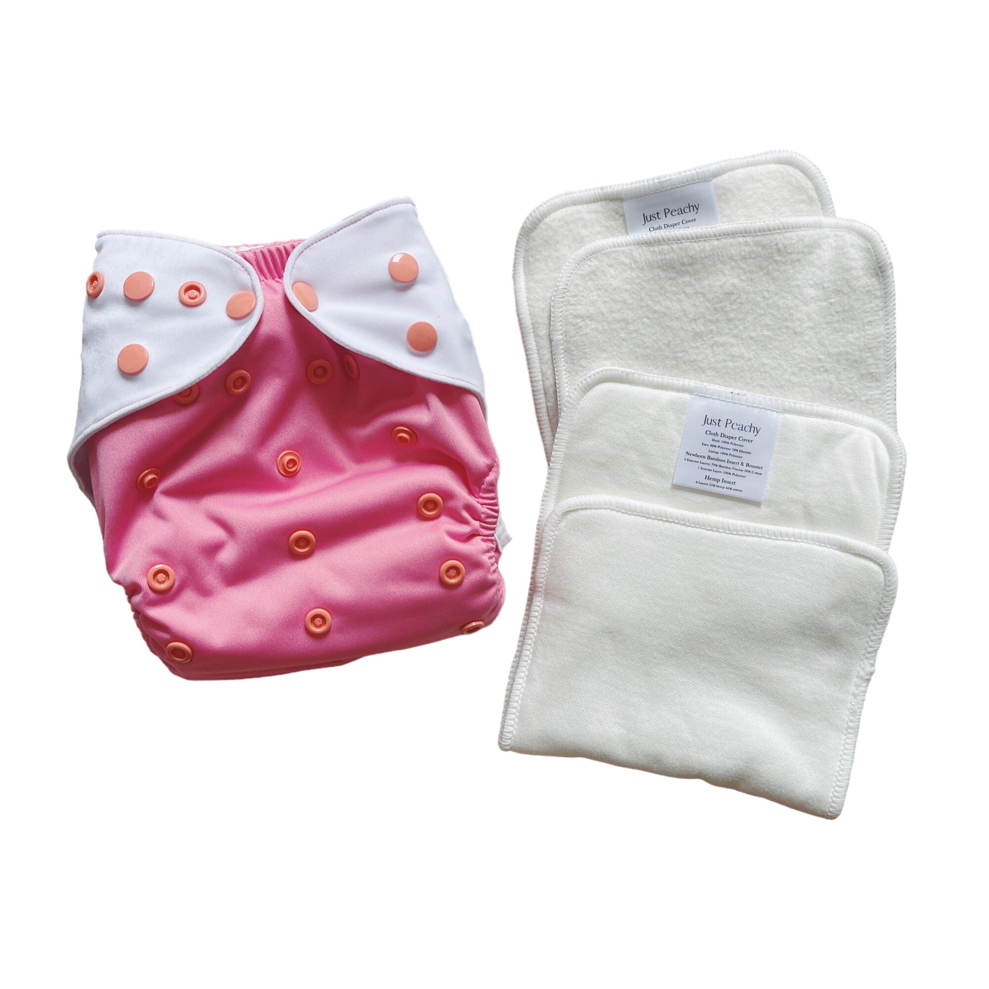 Cloth Diapers - Classic Collection - Single Diaper Set + Inserts