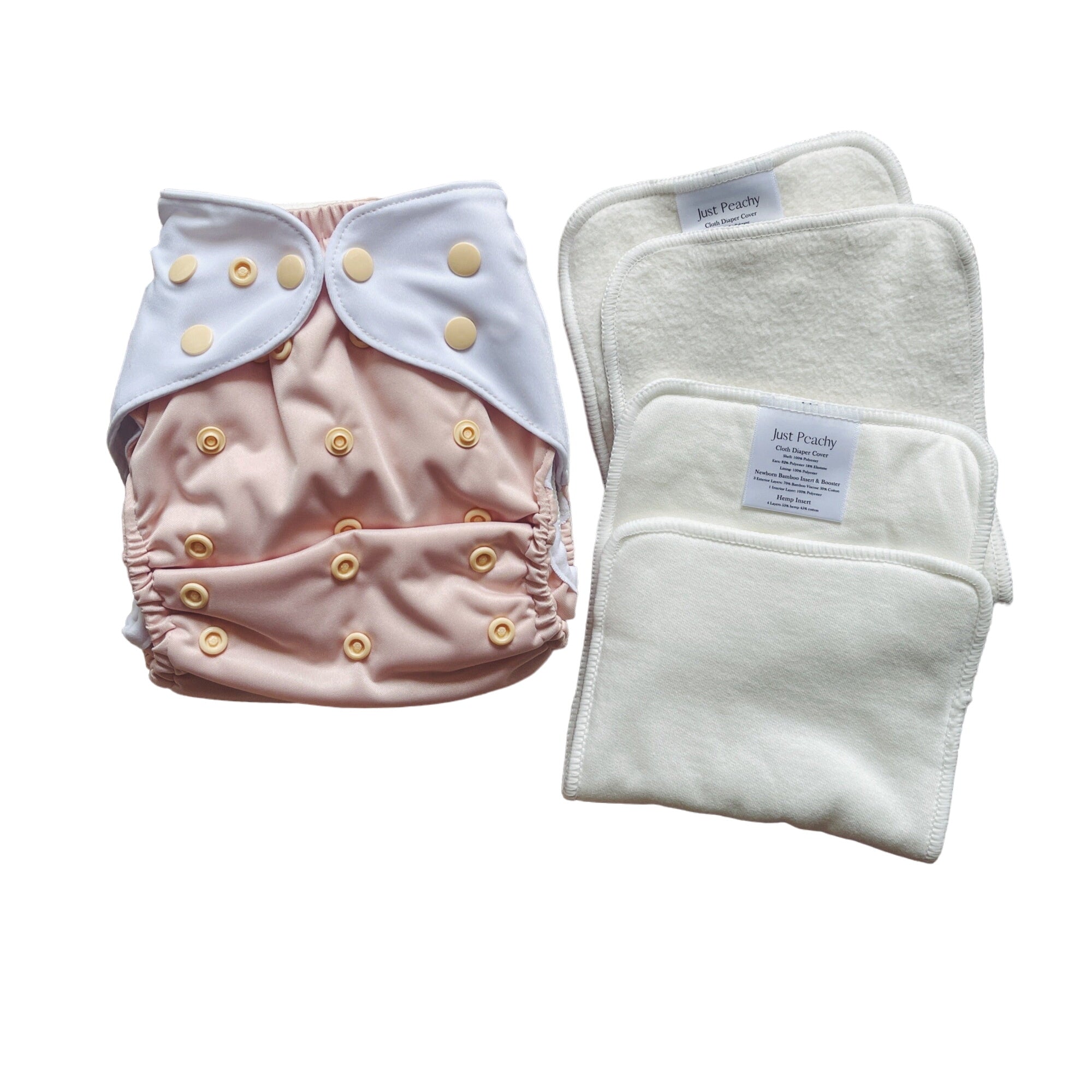 Cloth Diapers - Classic Collection - Single Diaper Set + Inserts