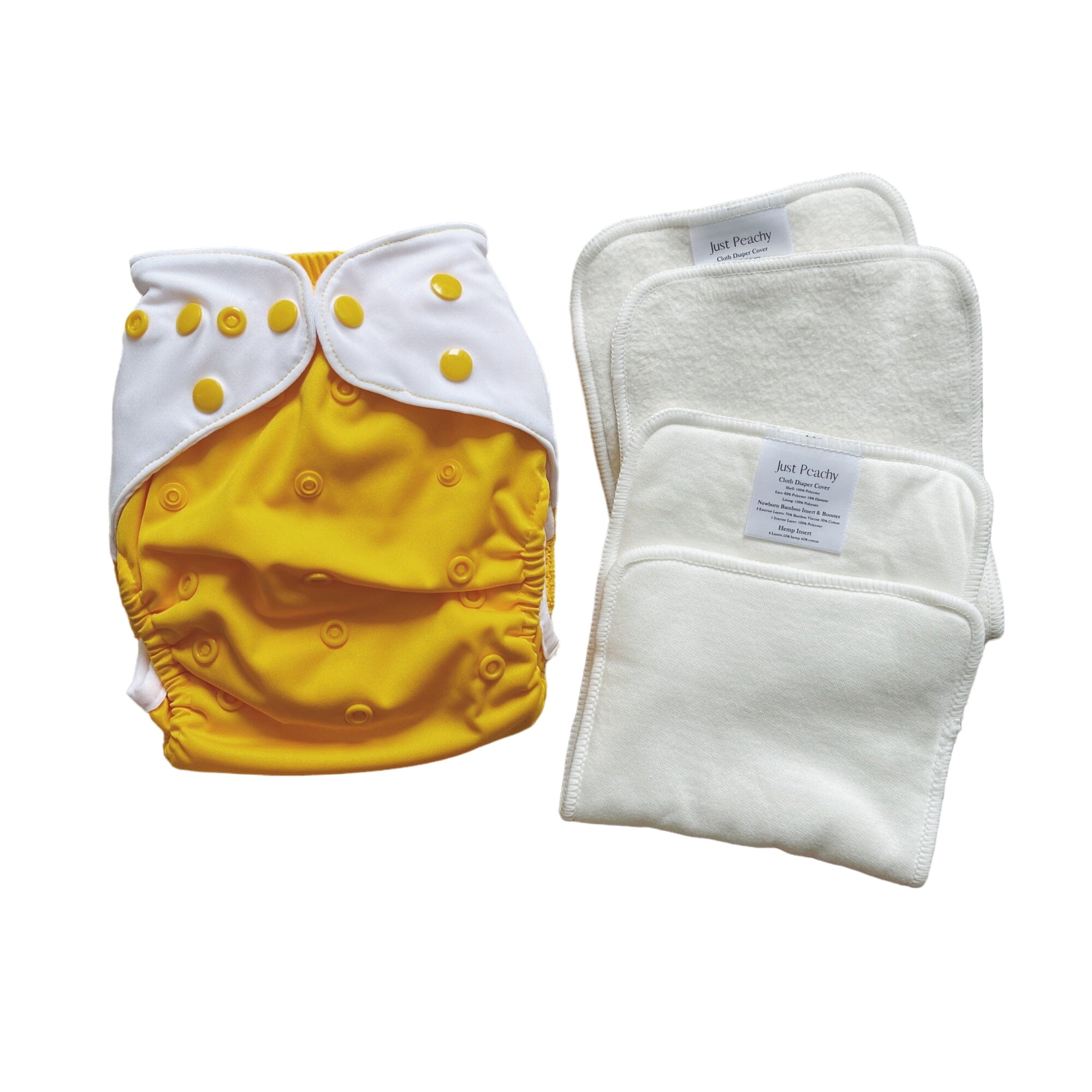 Cloth Diapers - Classic Collection - Single Diaper Set + Inserts