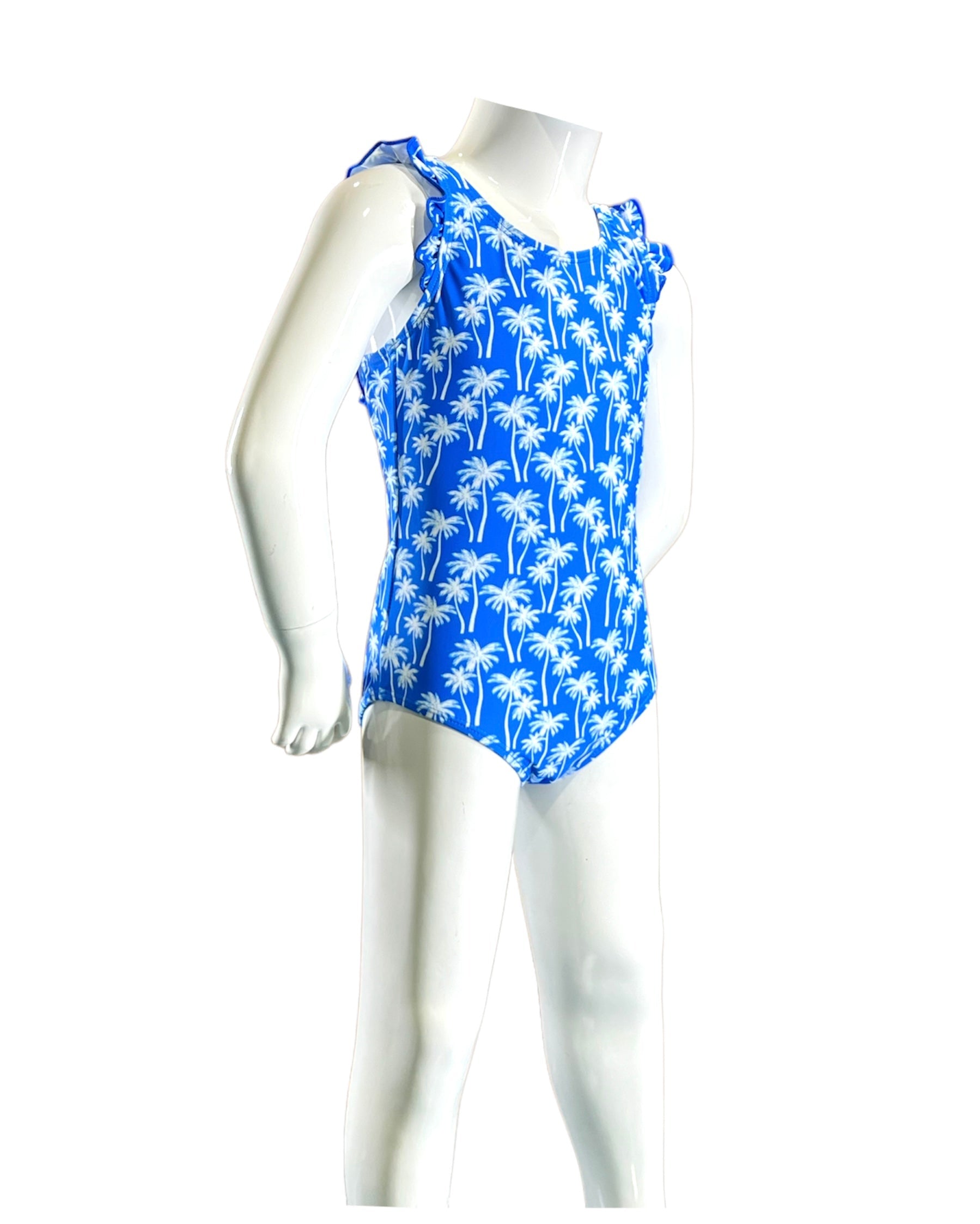 K4708-white Plam On Blue