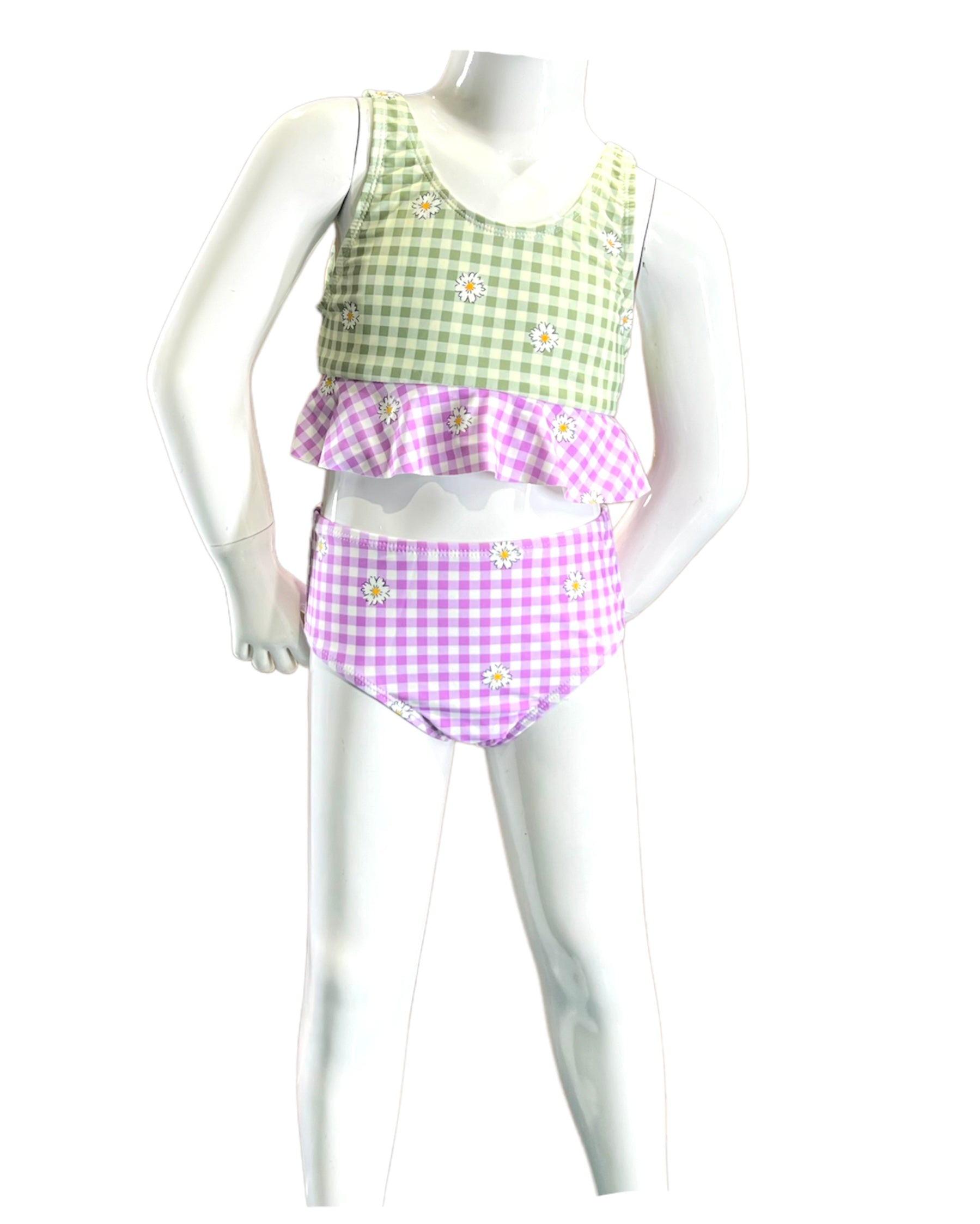 K4717-gingham Daisy