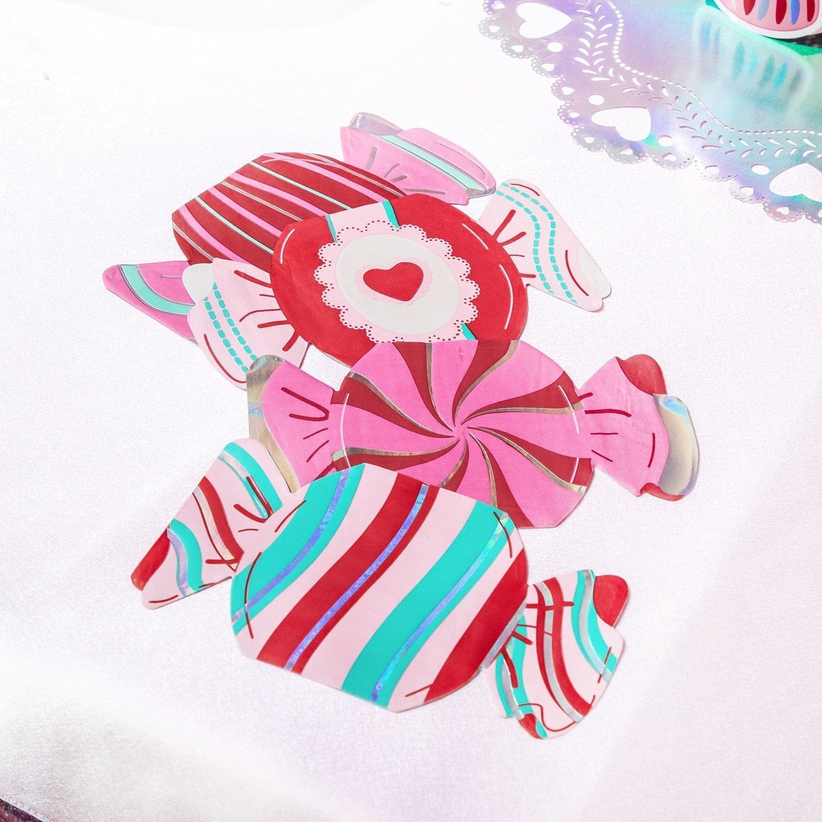 Sweetheart Candy Shaped Napkins (20 Count)