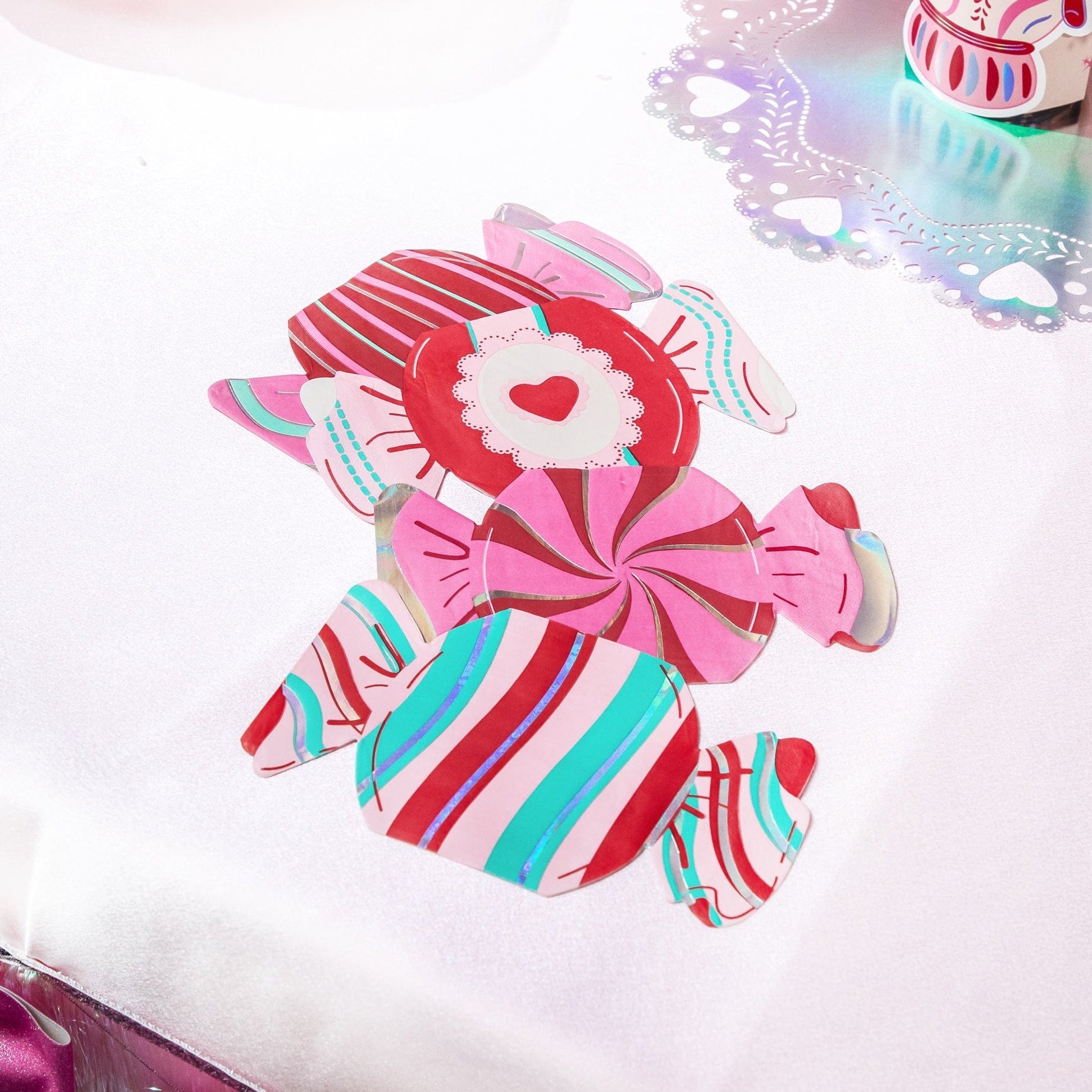 Sweetheart Candy Shaped Napkins (20 Count)