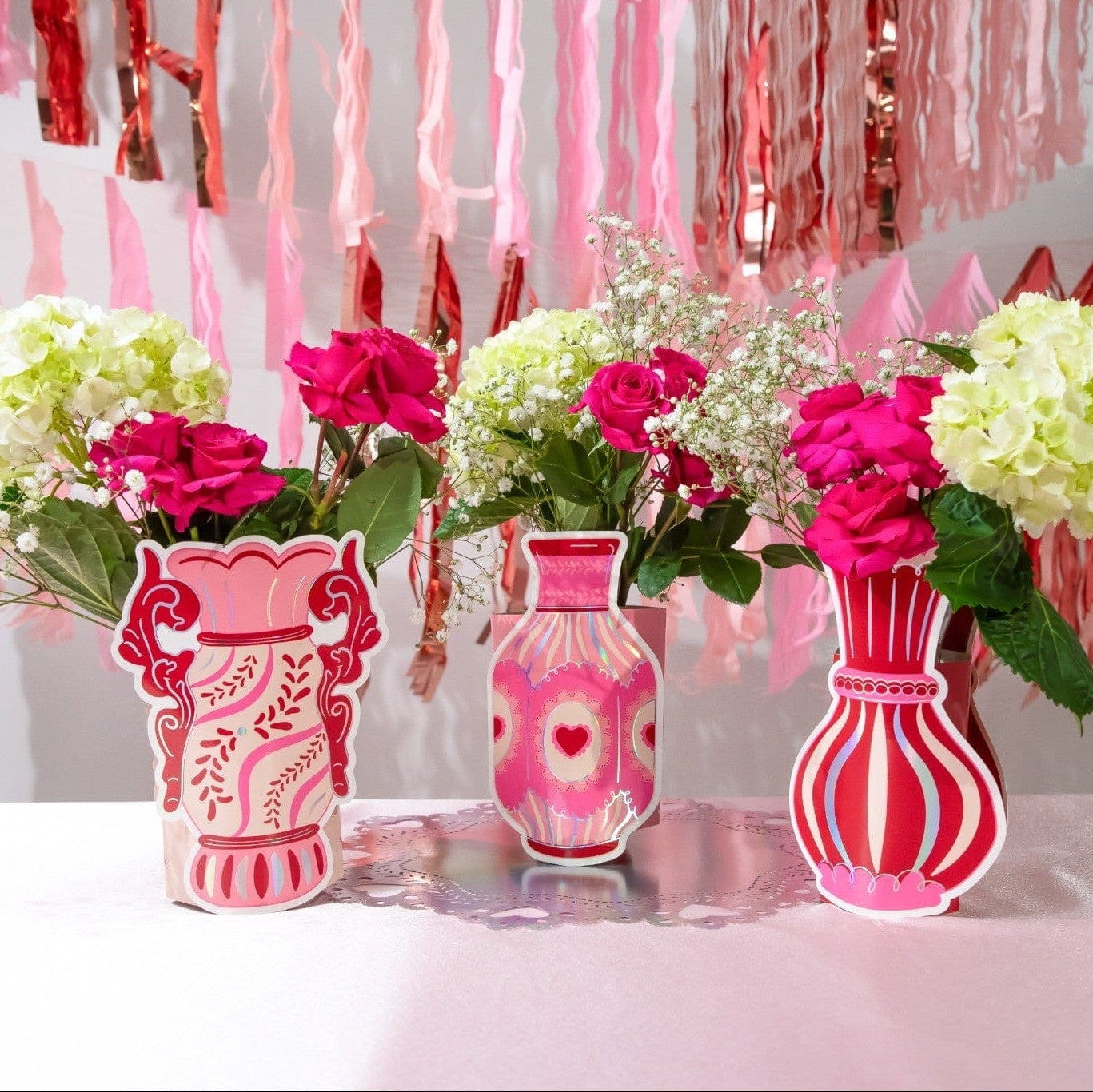 Fine China Pop-up Vase Slip Covers (set Of 3)
