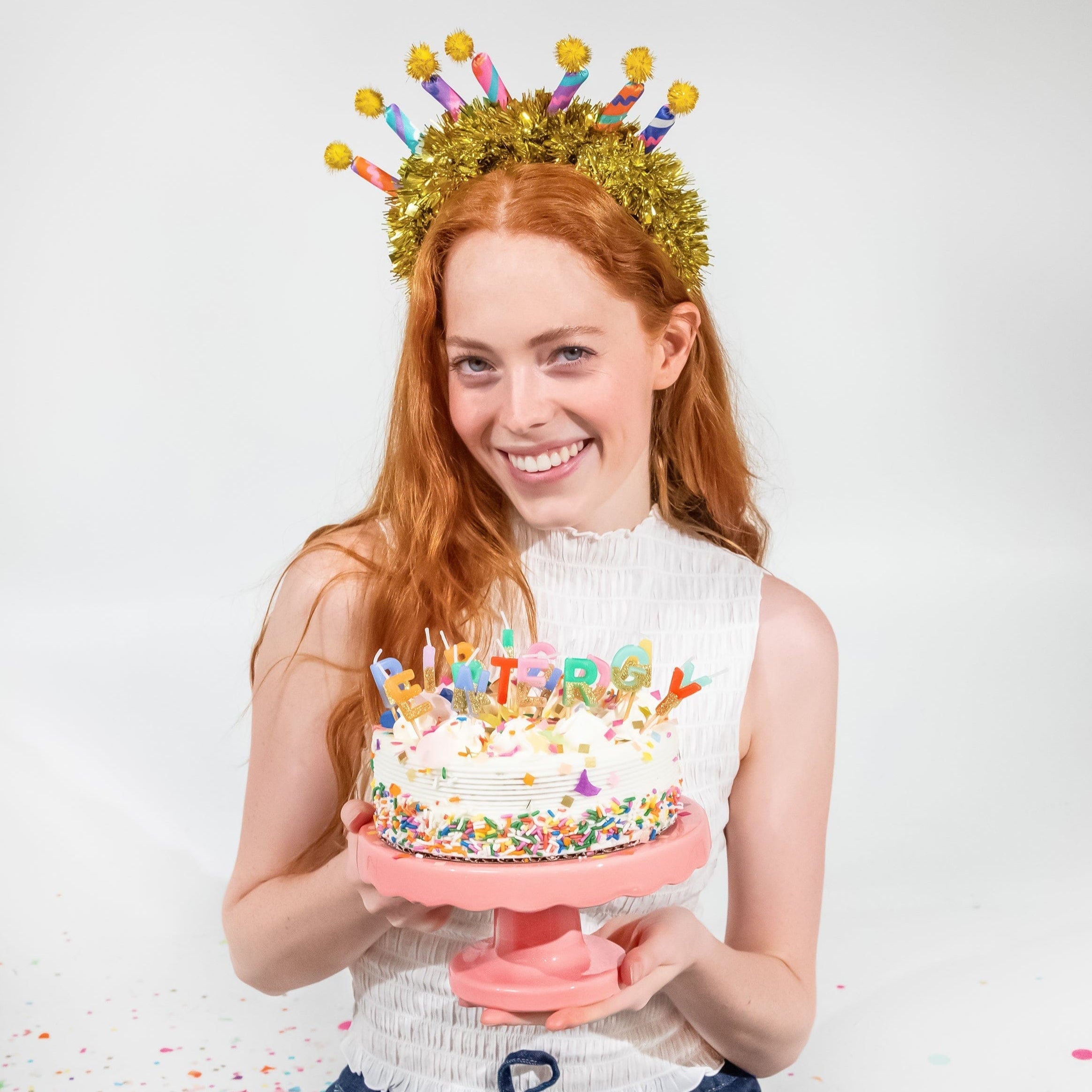 Big Birthday Energy Glitter Birthday Candle Set