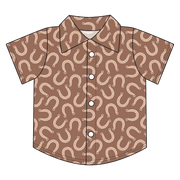 Kaysen Horseshoes Bamboo Button Down Tee (pre-order)