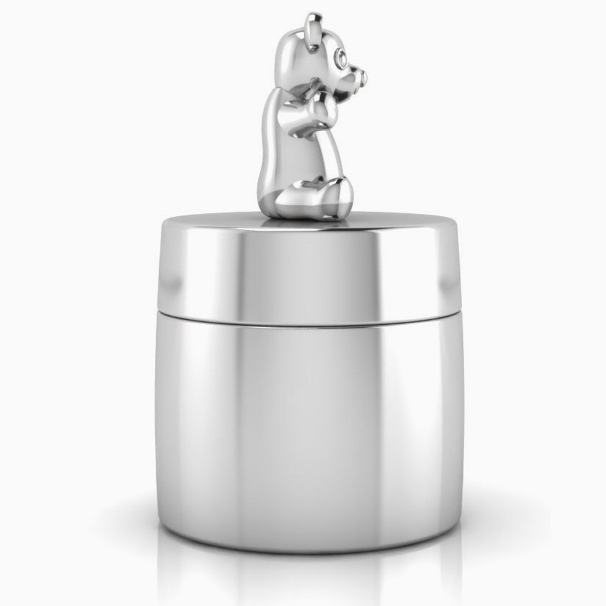 Teddy Sterling Silver Keepsake Box By Krysaliis