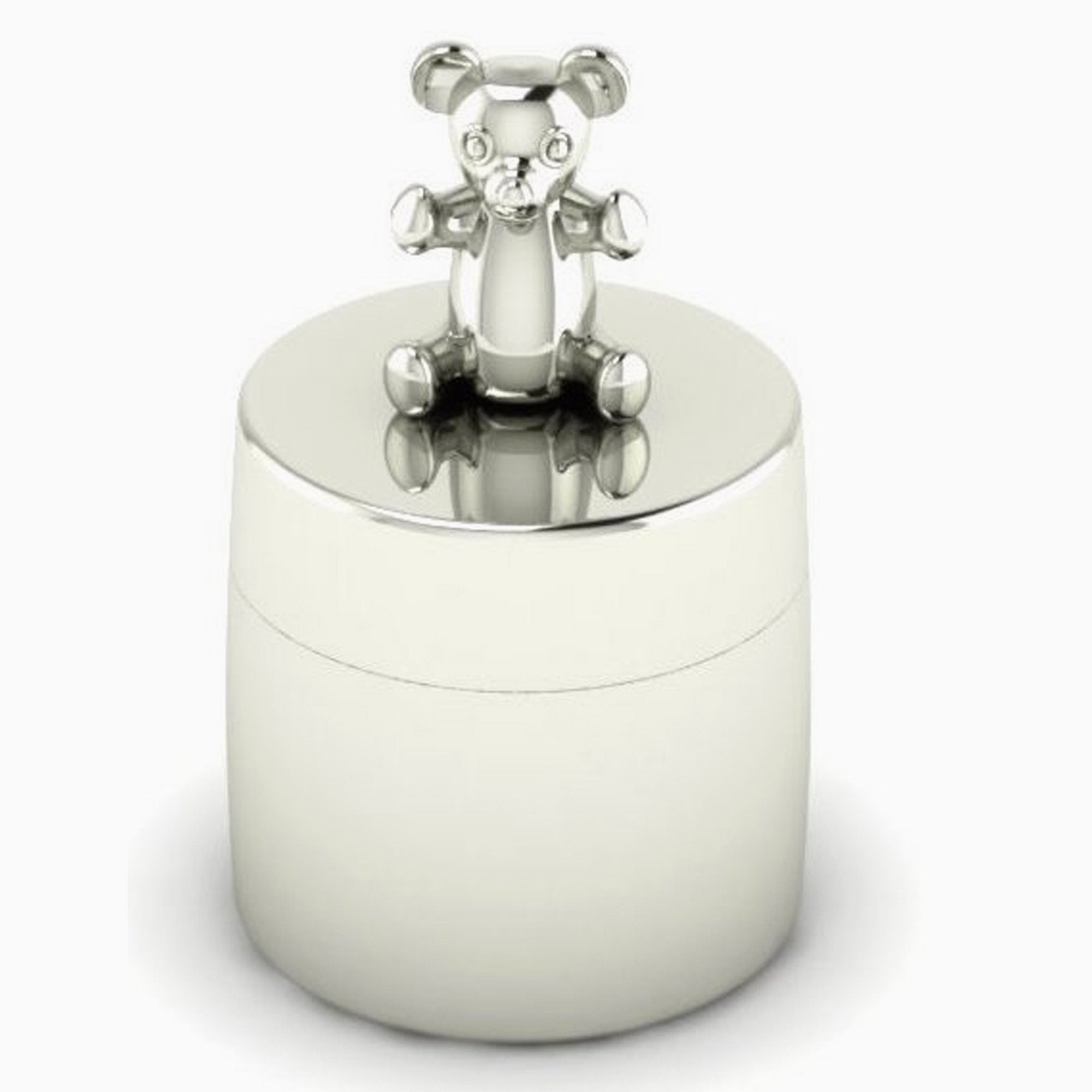 Teddy Sterling Silver Keepsake Box By Krysaliis