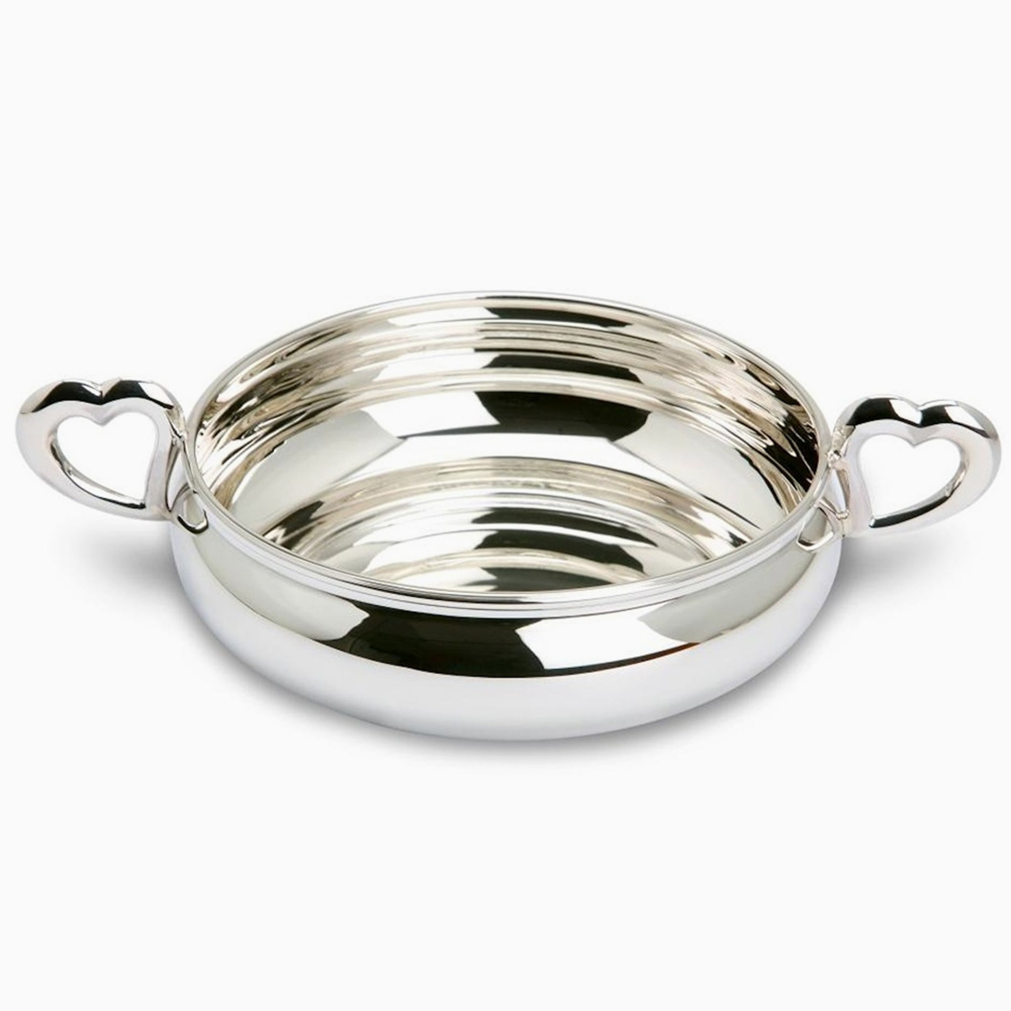 Heart Sterling Silver Baby Porringer By Krysaliis