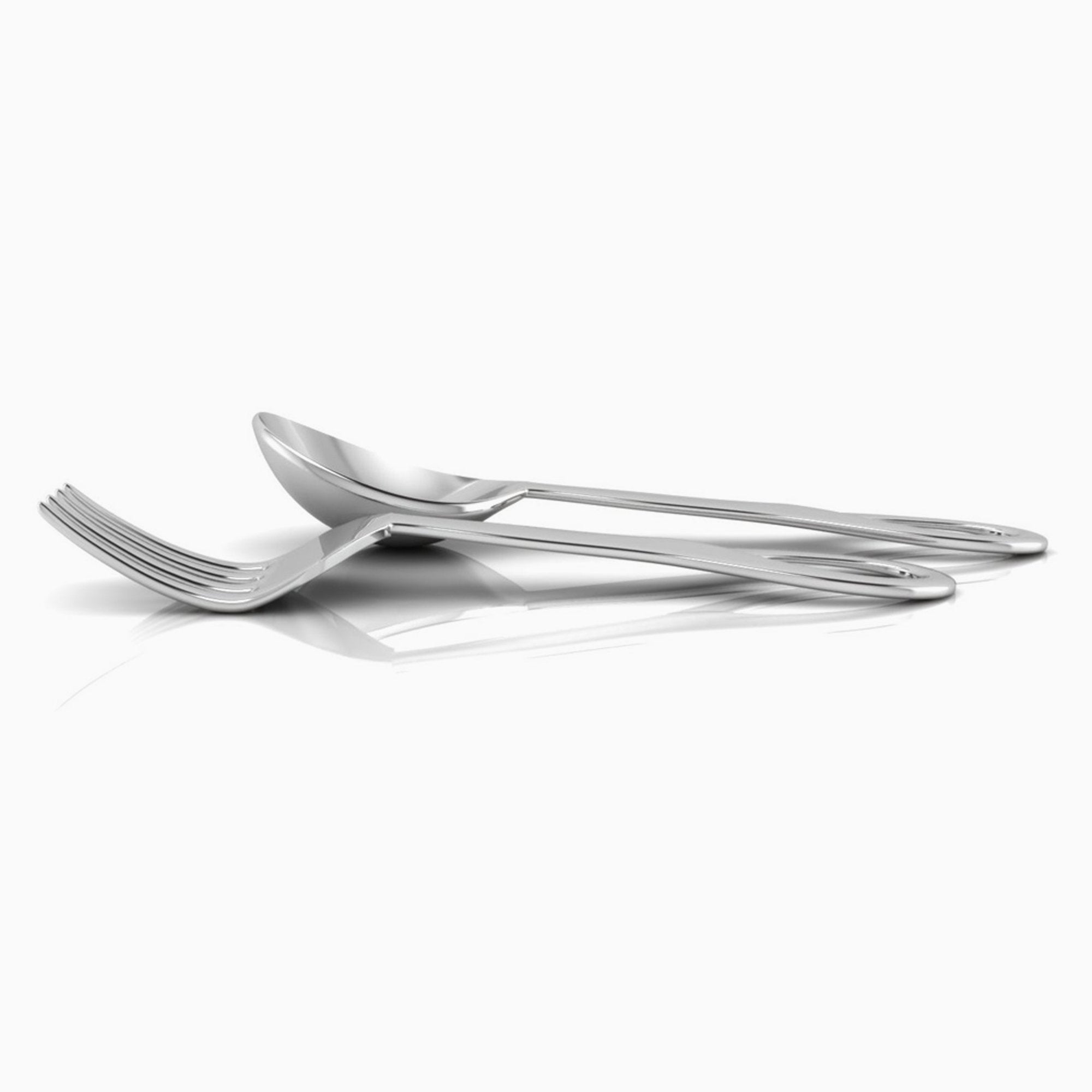 Sophie Baby Sterling Silver Spoon & Fork Set By Krysaliis
