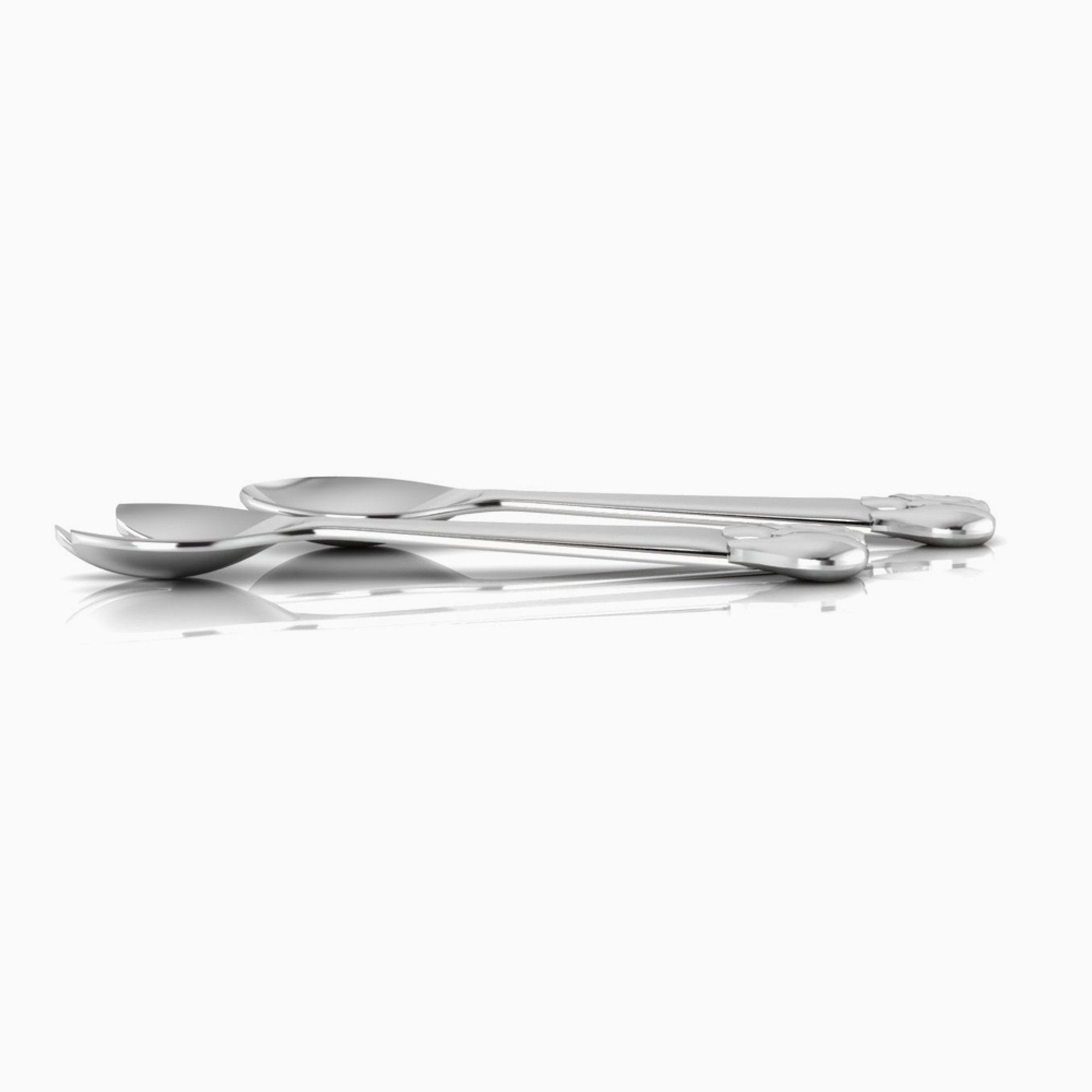 Sterling Silver Elephant Baby Feeding Spoon & Fork Set By Krysaliis