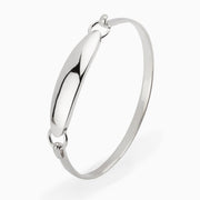 Sterling Silver Baby Id Bracelet Bangle By Krysaliis